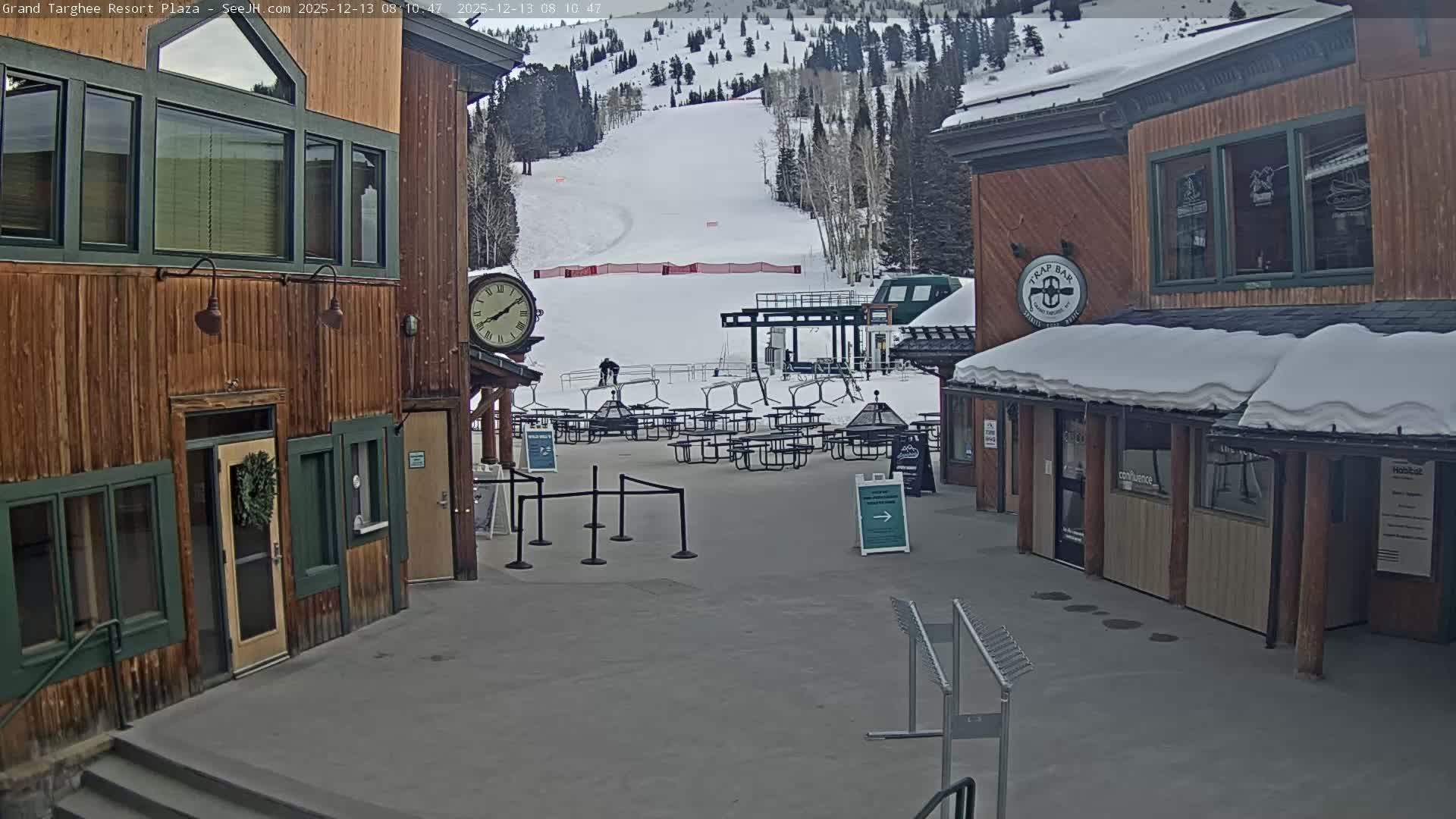 Alta, Freds Mountain Grand Targhee Resort Plaza Live Cam  -Alta, Teton, Wyoming, USA