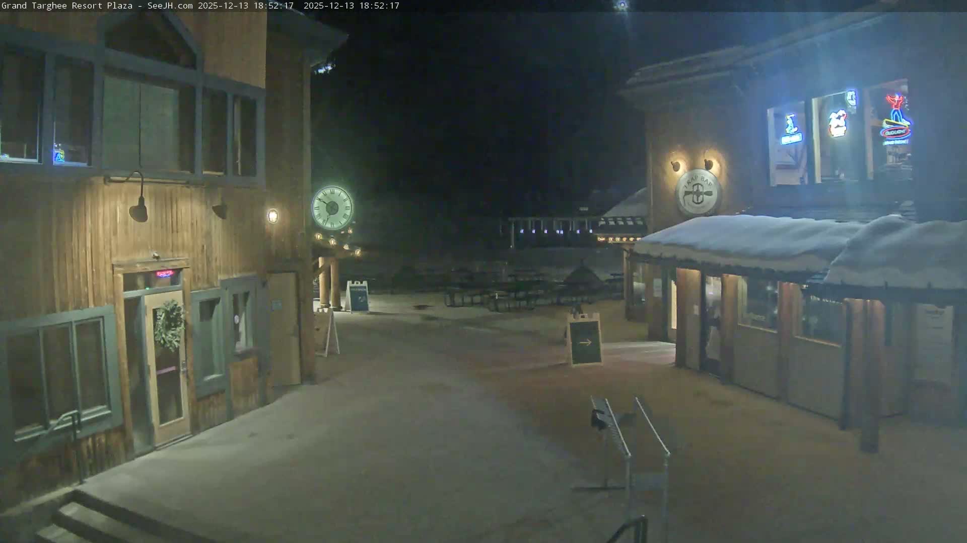 Alta, Freds Mountain Grand Targhee Resort Plaza Live Cam  -Alta, Teton, Wyoming, USA