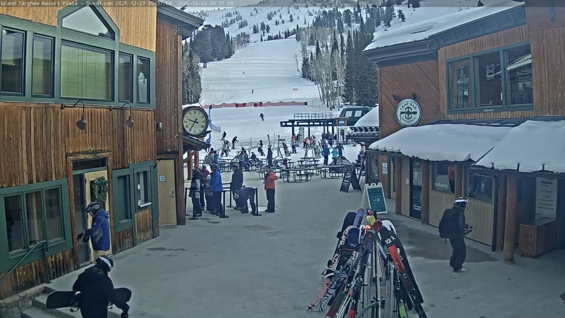 Alta, Freds Mountain Grand Targhee Resort Plaza Live Cam  -Alta, Teton, Wyoming, USA