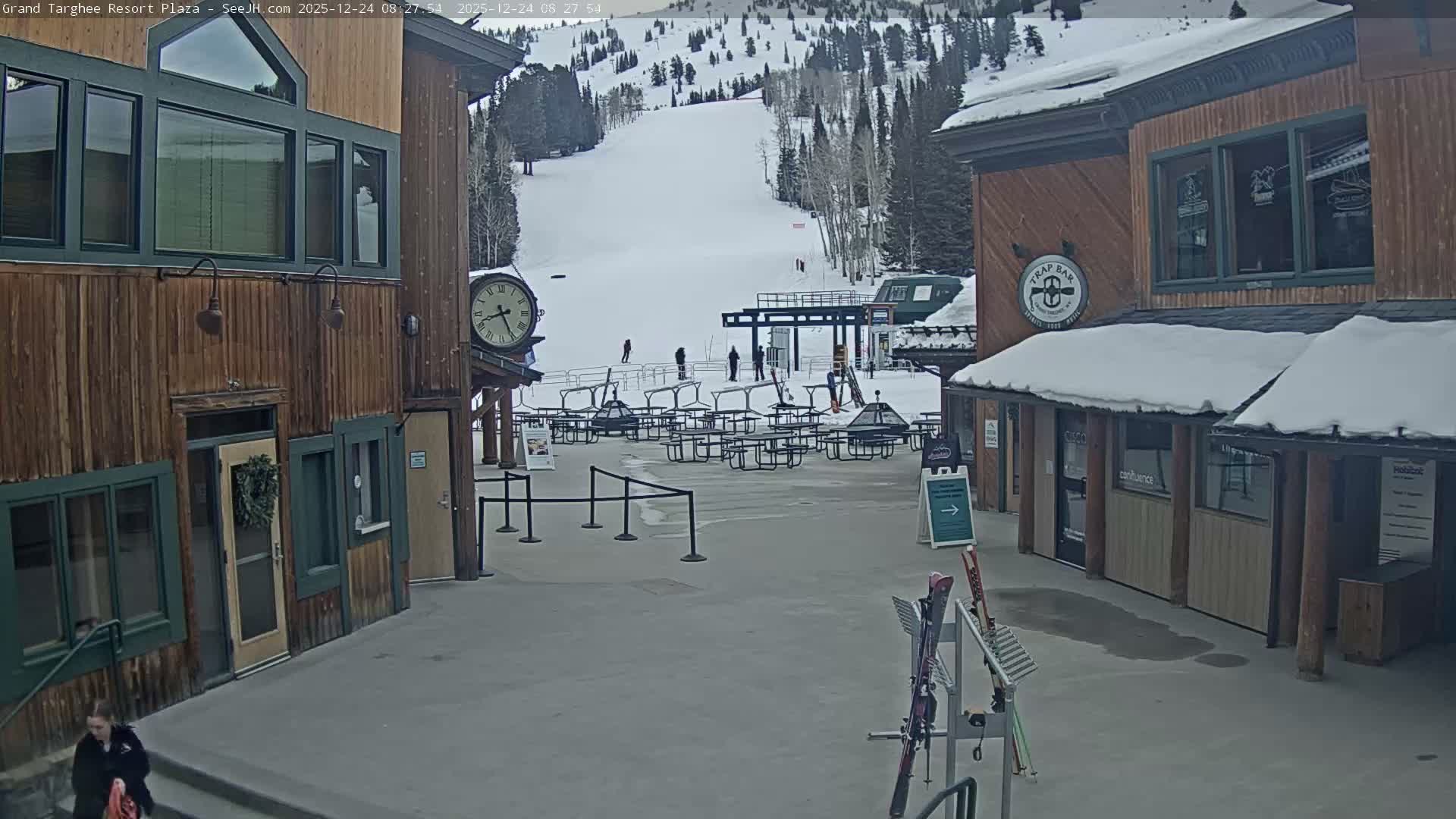 Alta, Freds Mountain Grand Targhee Resort Plaza Live Cam  -Alta, Teton, Wyoming, USA