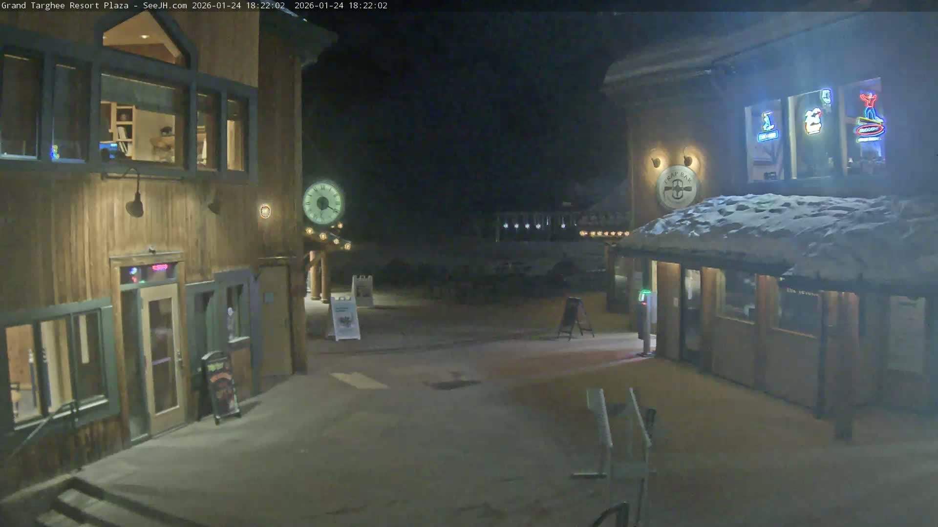 Alta, Freds Mountain Grand Targhee Resort Plaza Live Cam  -Alta, Teton, Wyoming, USA