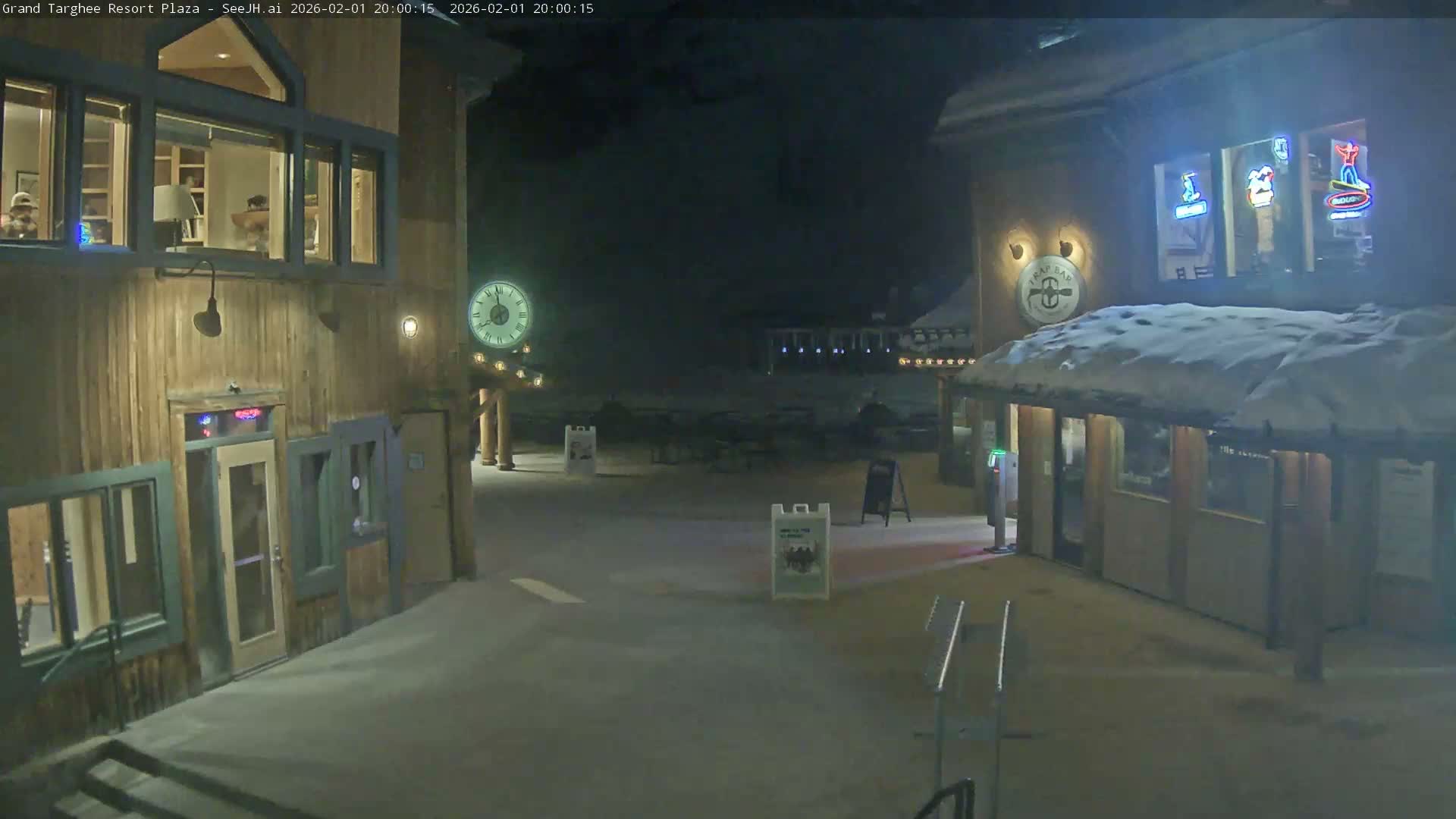 Alta, Freds Mountain Grand Targhee Resort Plaza Live Cam  -Alta, Teton, Wyoming, USA