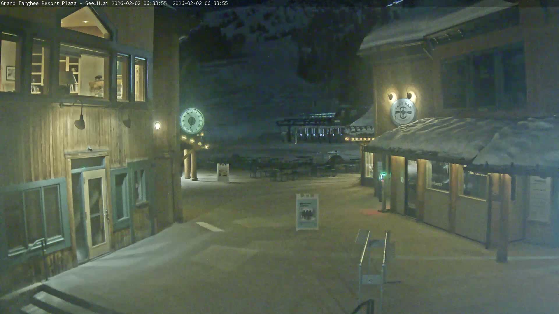 Alta, Freds Mountain Grand Targhee Resort Plaza Live Cam  -Alta, Teton, Wyoming, USA
