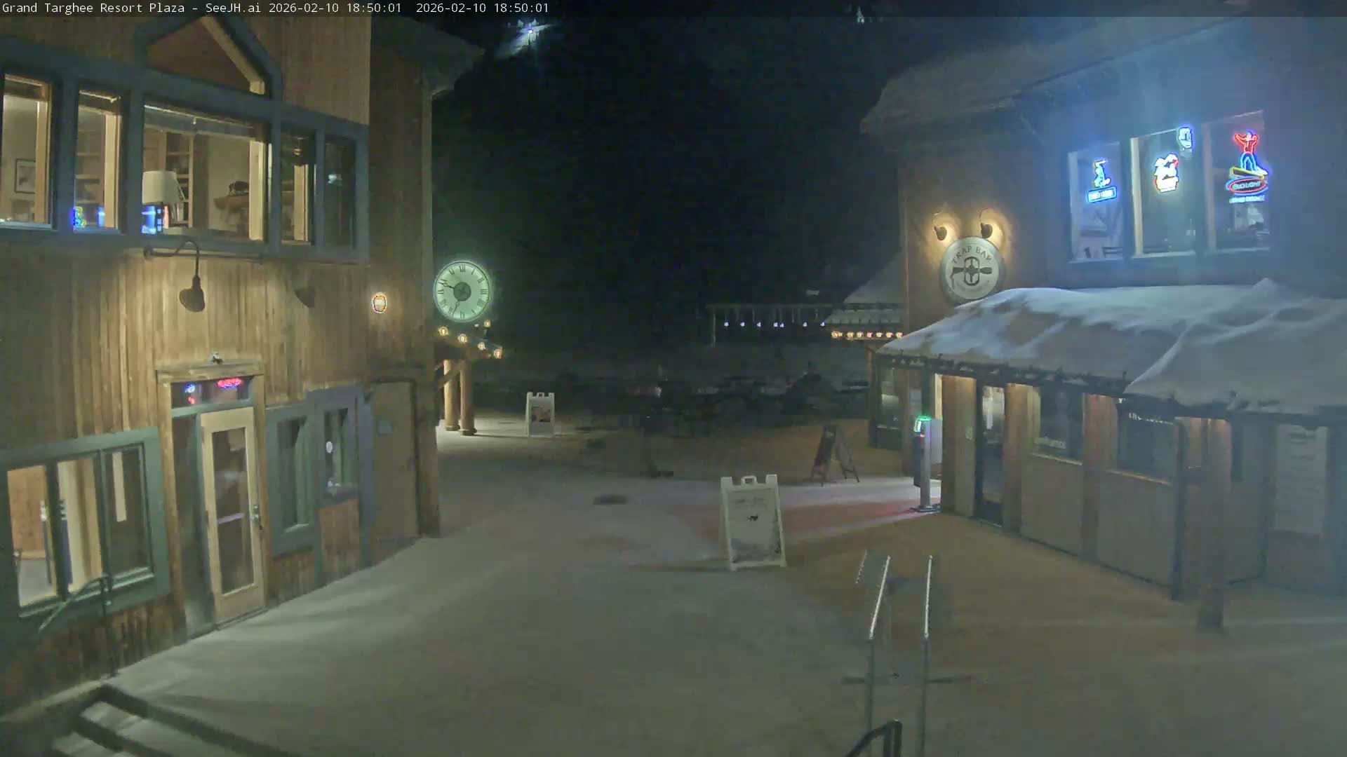 Alta, Freds Mountain Grand Targhee Resort Plaza Live Cam  -Alta, Teton, Wyoming, USA