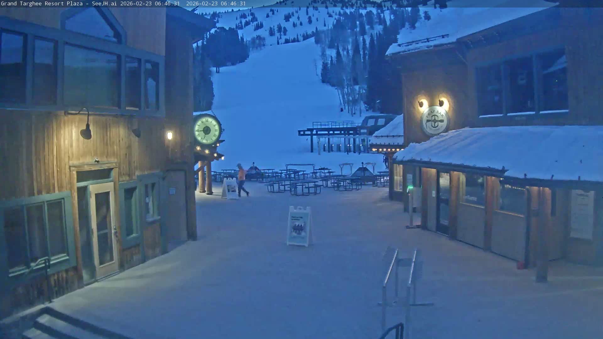 Alta, Freds Mountain Grand Targhee Resort Plaza Live Cam  -Alta, Teton, Wyoming, USA