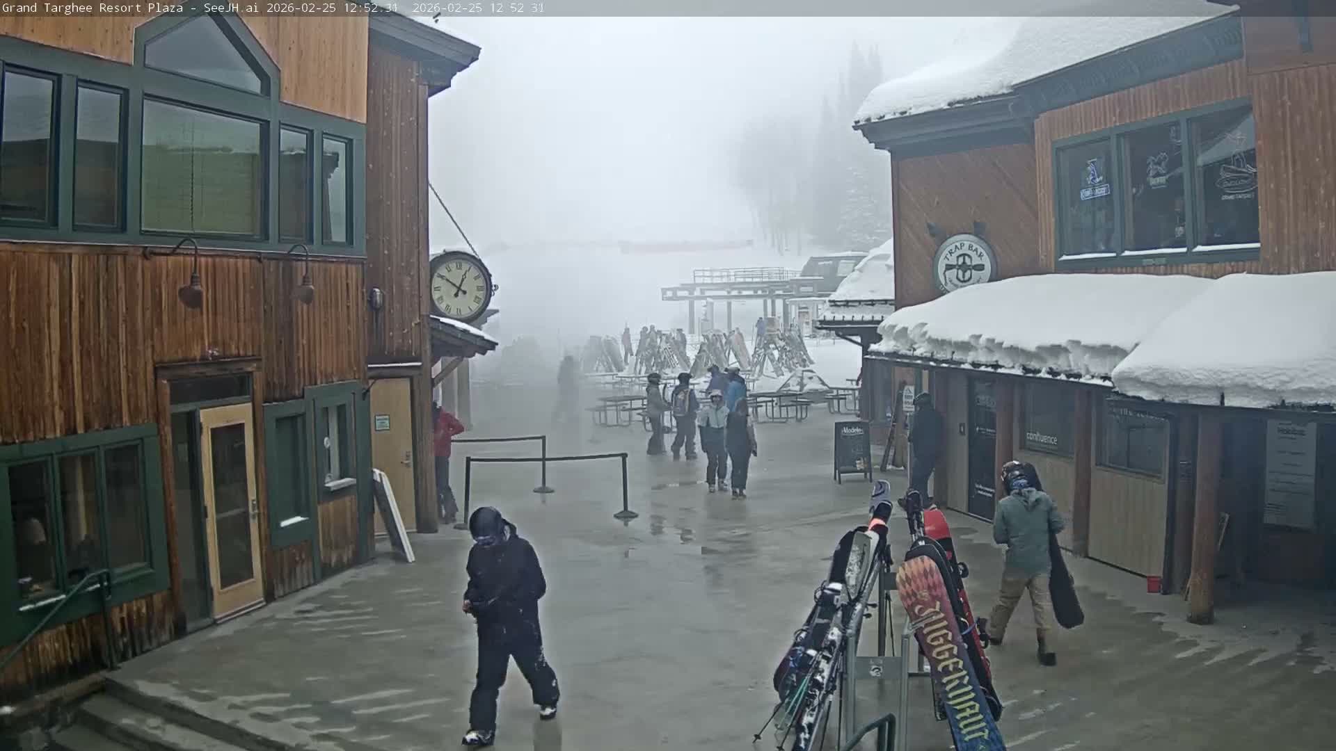 Alta, Freds Mountain Grand Targhee Resort Plaza Live Cam  -Alta, Teton, Wyoming, USA