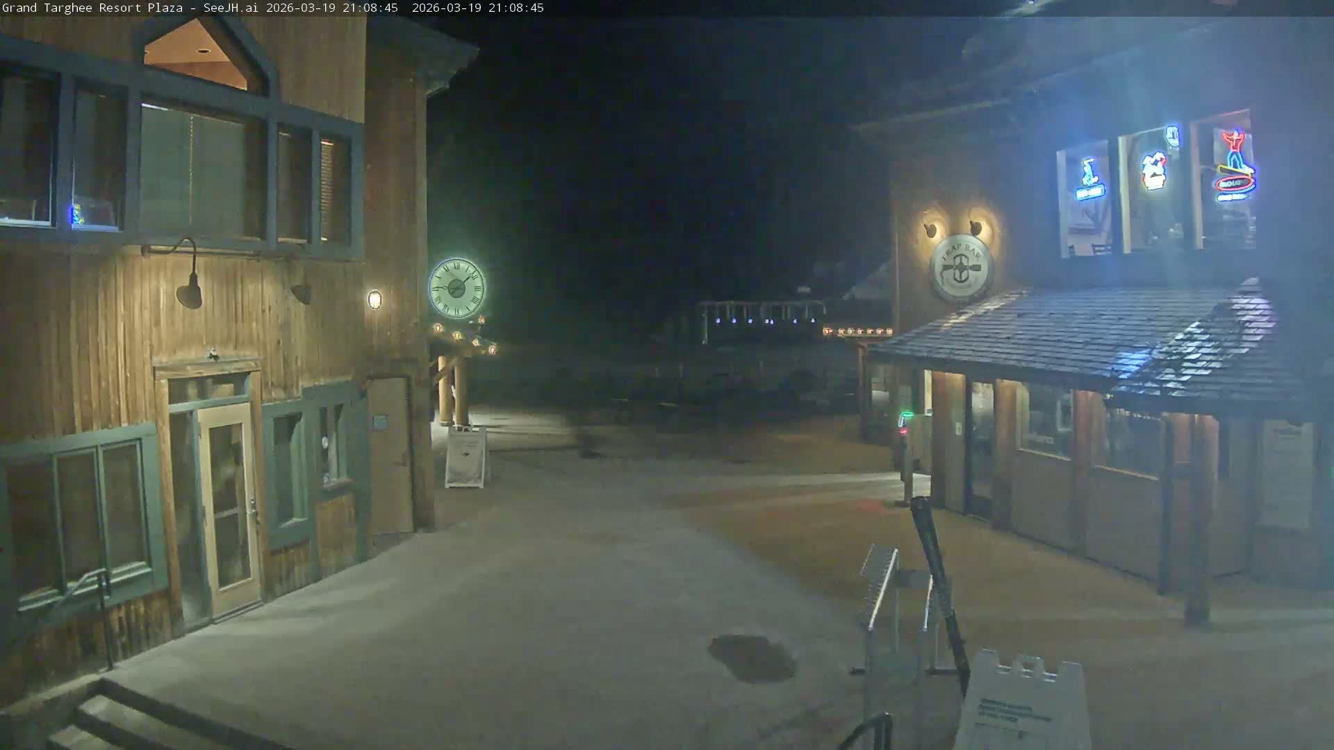 Alta, Freds Mountain Grand Targhee Resort Plaza Live Cam  -Alta, Teton, Wyoming, USA