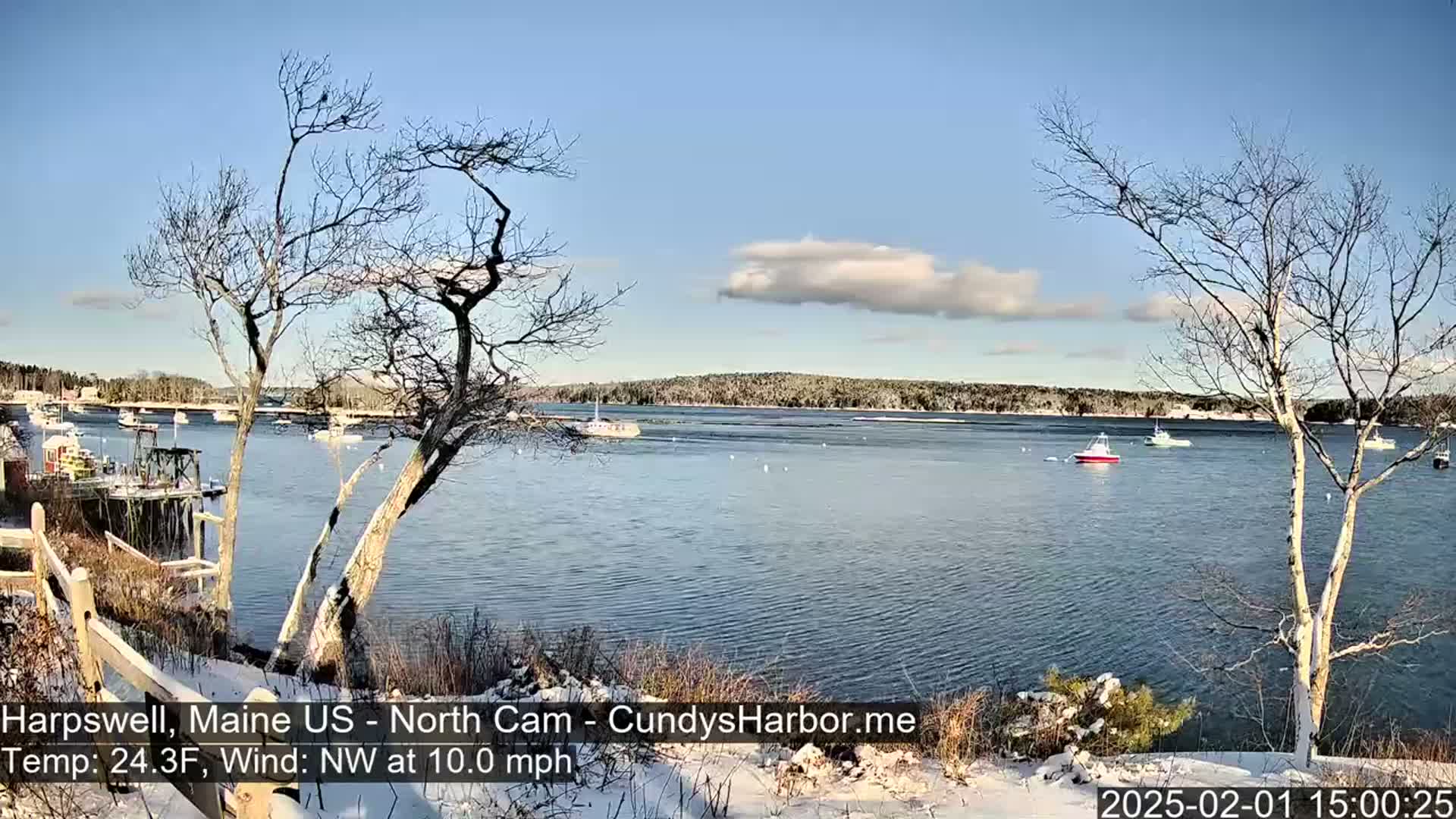Cundy Harbor North Live Cam - Harpswell, Maine, USA