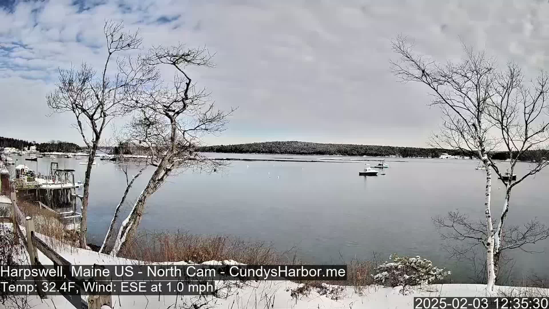 Cundy Harbor North Live Cam - Harpswell, Maine, USA