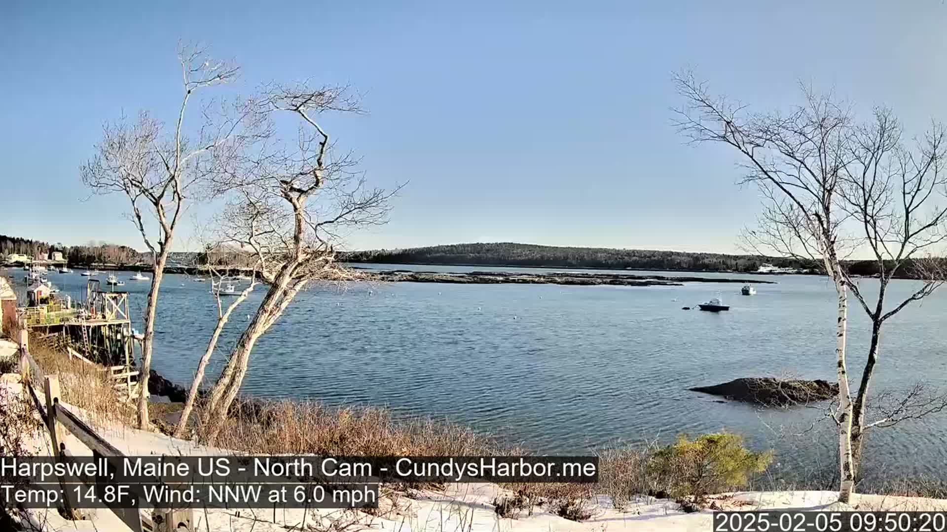 Cundy Harbor North Live Cam - Harpswell, Maine, USA