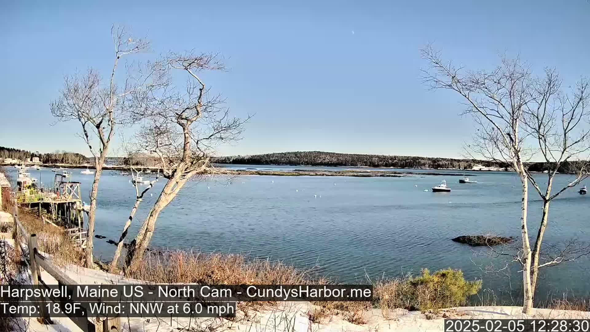 Cundy Harbor North Live Cam - Harpswell, Maine, USA