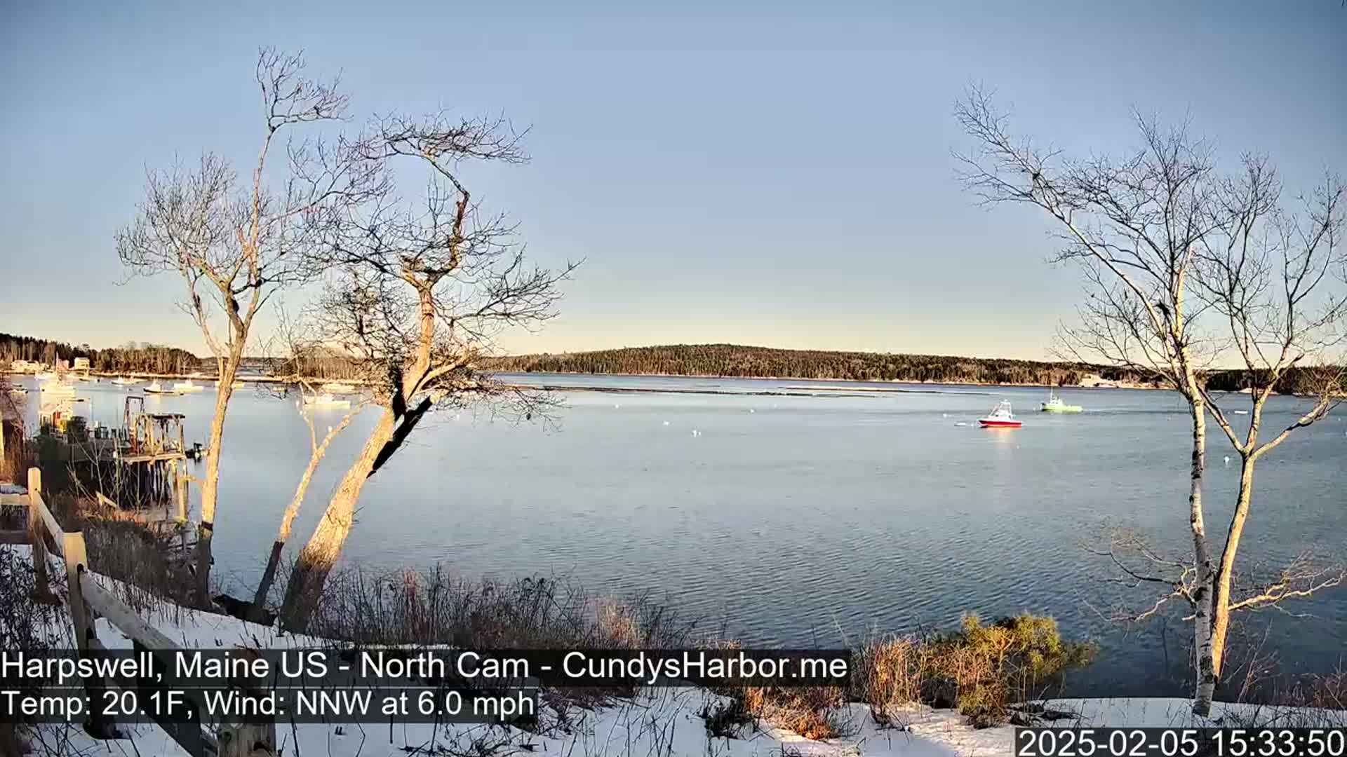 Cundy Harbor North Live Cam - Harpswell, Maine, USA