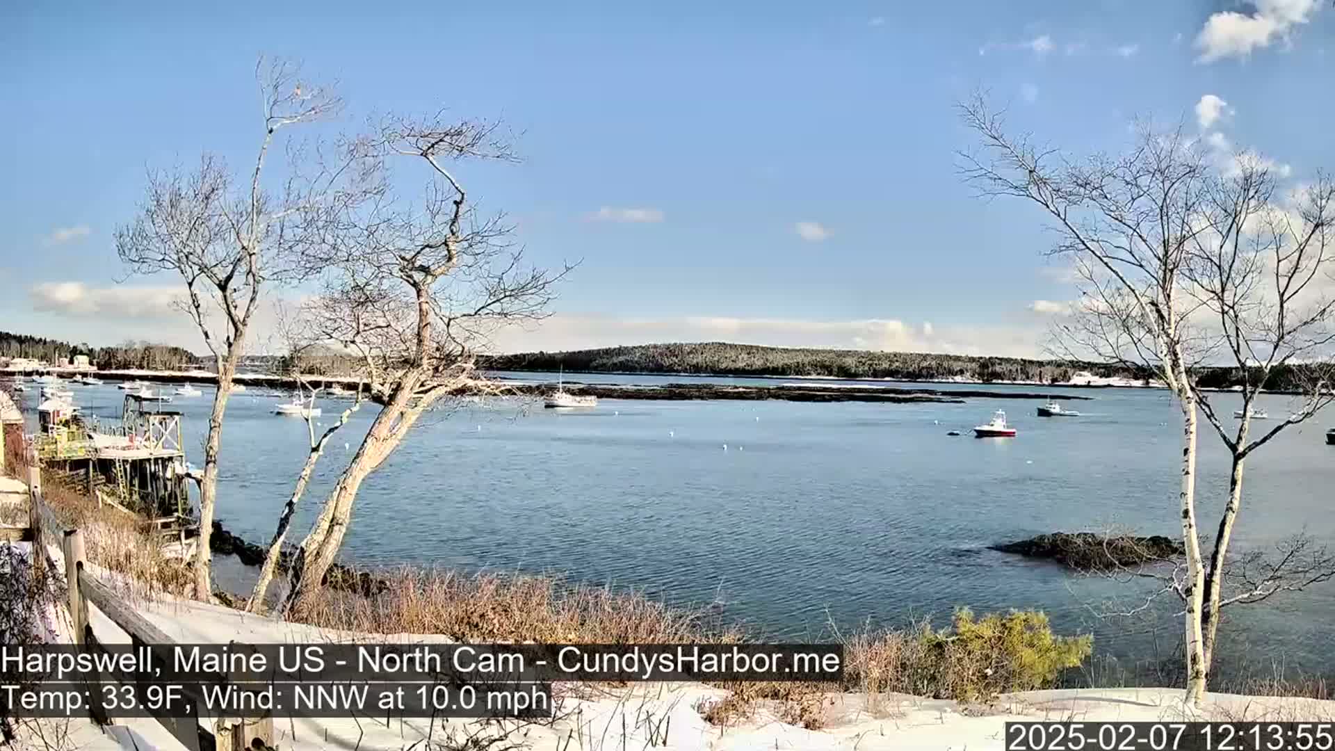 Cundy Harbor North Live Cam - Harpswell, Maine, USA