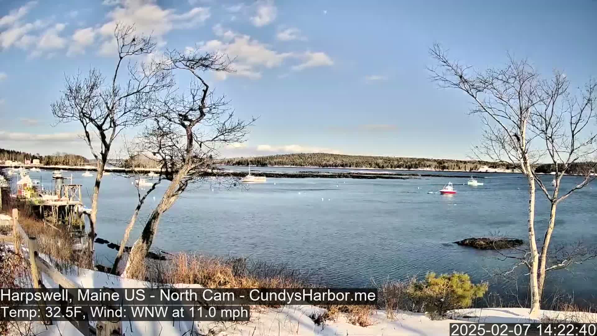 Cundy Harbor North Live Cam - Harpswell, Maine, USA