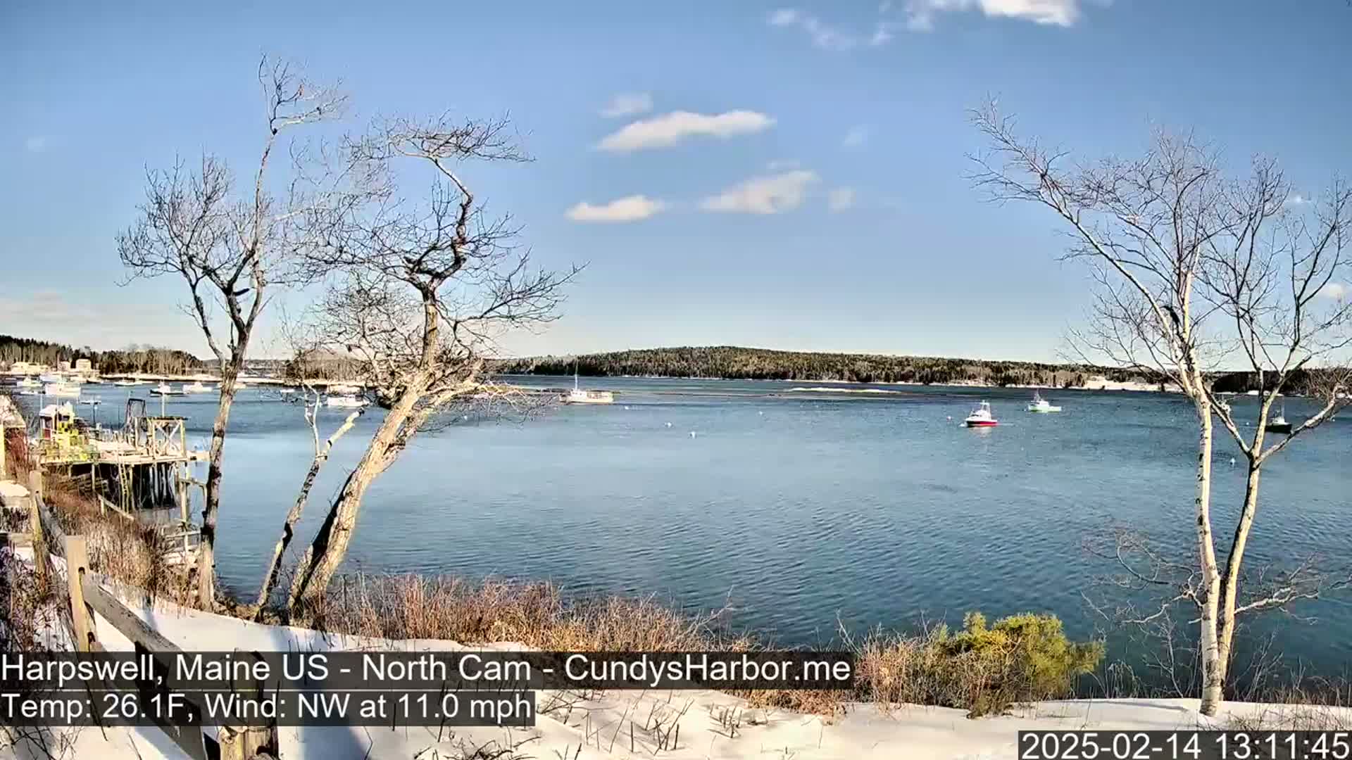 Cundy Harbor North Live Cam - Harpswell, Maine, USA