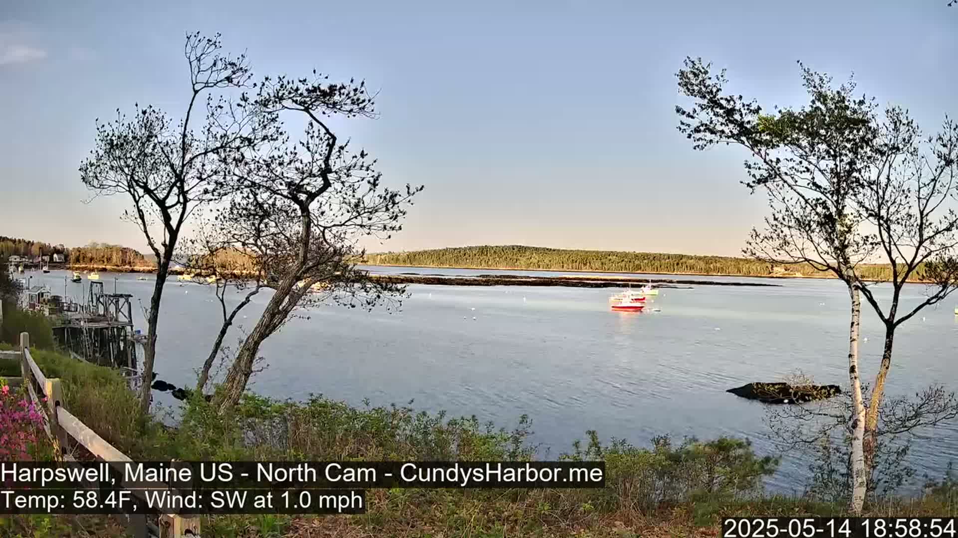 Cundy Harbor North Live Cam - Harpswell, Maine, USA