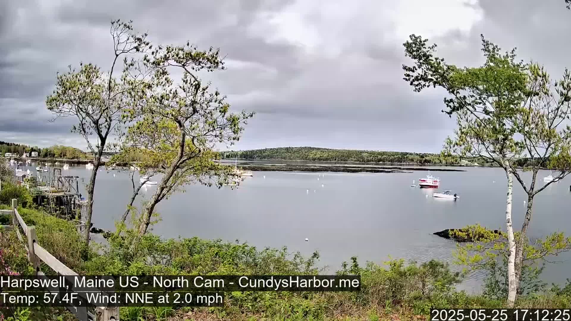 Cundy Harbor North Live Cam - Harpswell, Maine, USA