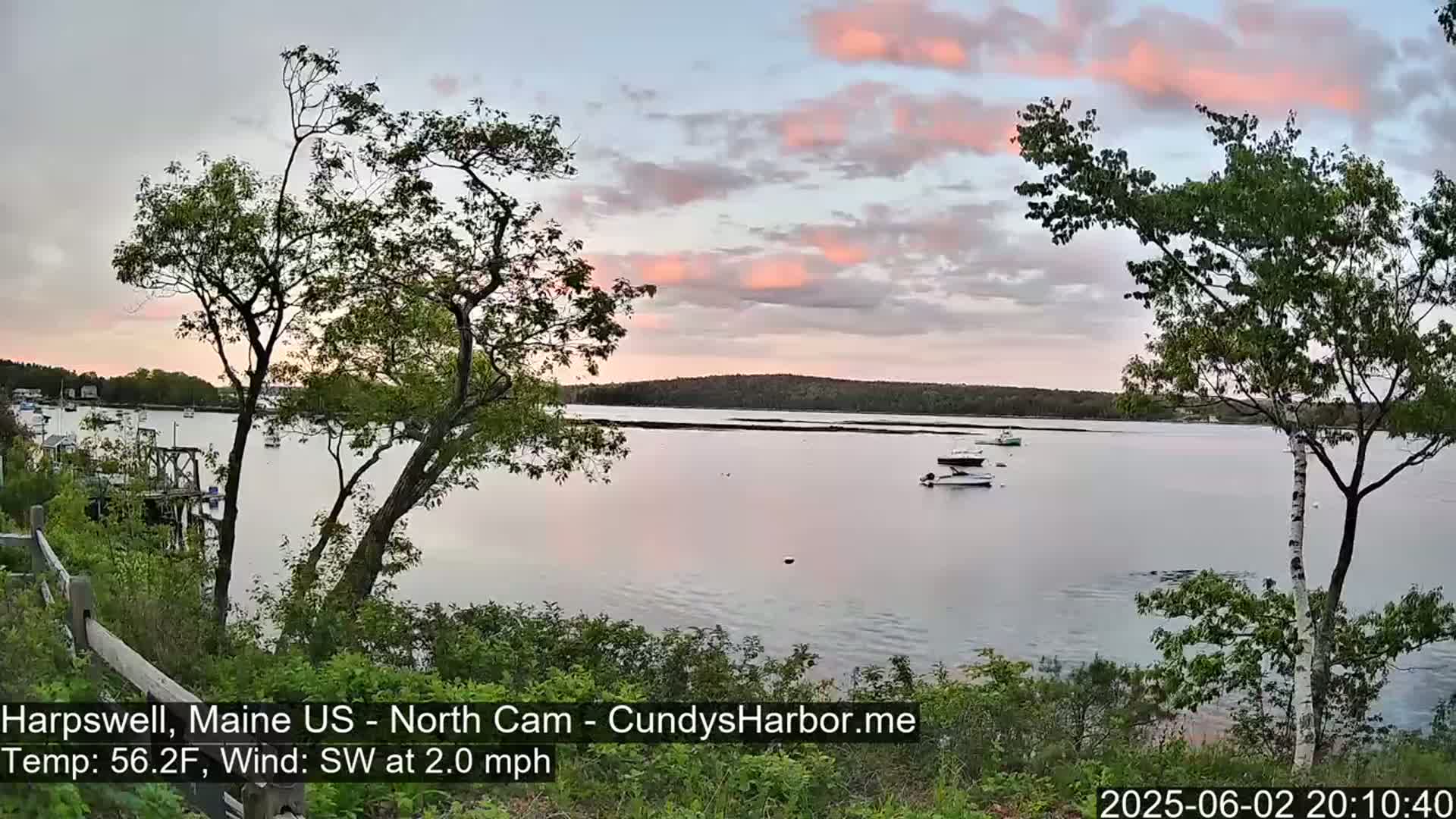 Cundy Harbor North Live Cam - Harpswell, Maine, USA