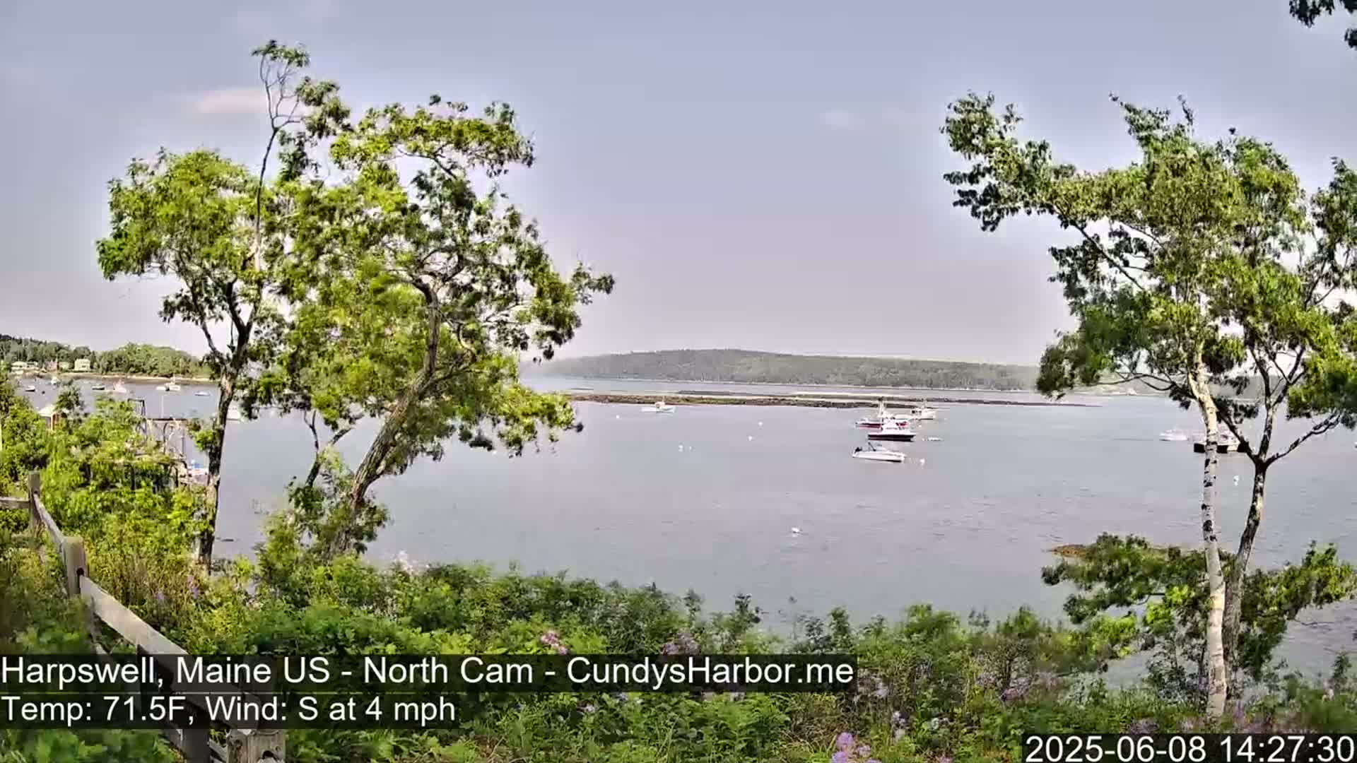 Cundy Harbor North Live Cam - Harpswell, Maine, USA