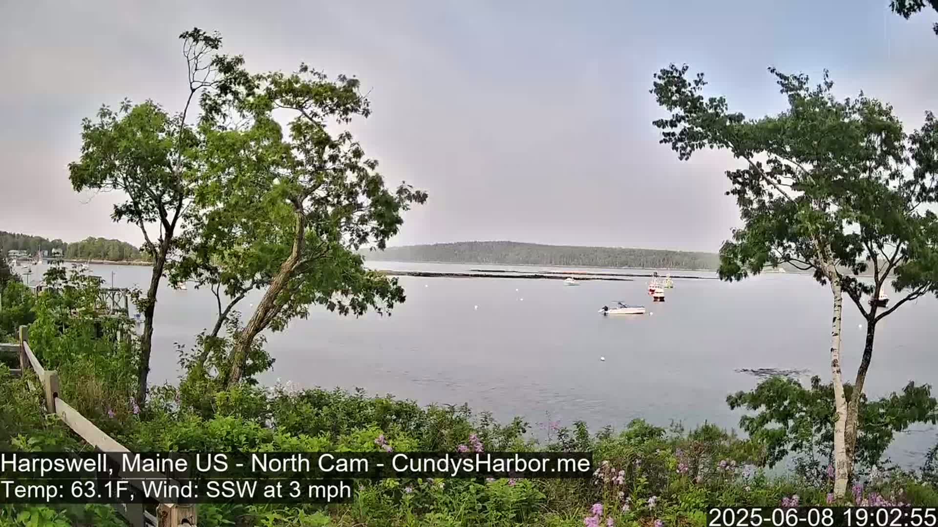 Cundy Harbor North Live Cam - Harpswell, Maine, USA