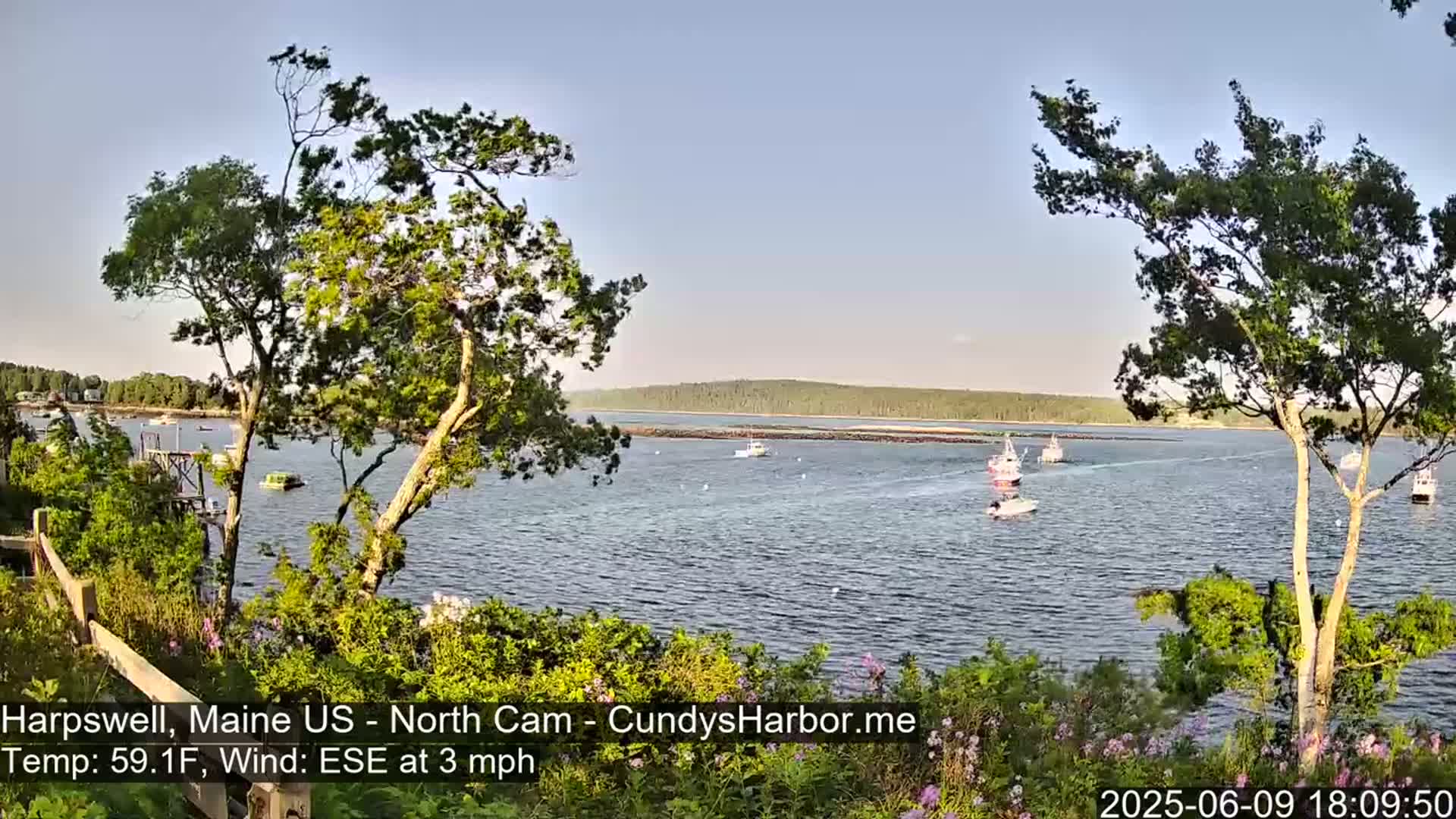 Cundy Harbor North Live Cam - Harpswell, Maine, USA