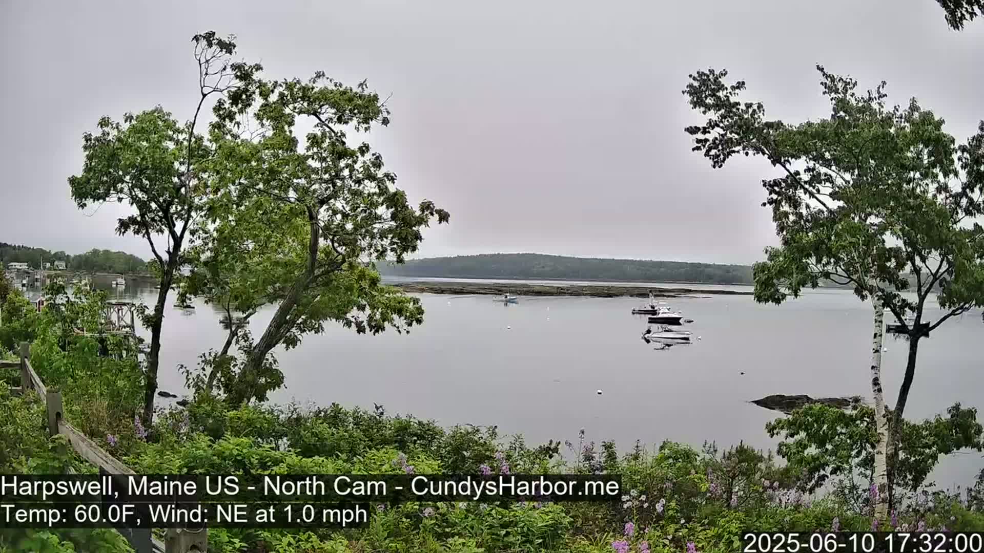 Cundy Harbor North Live Cam - Harpswell, Maine, USA