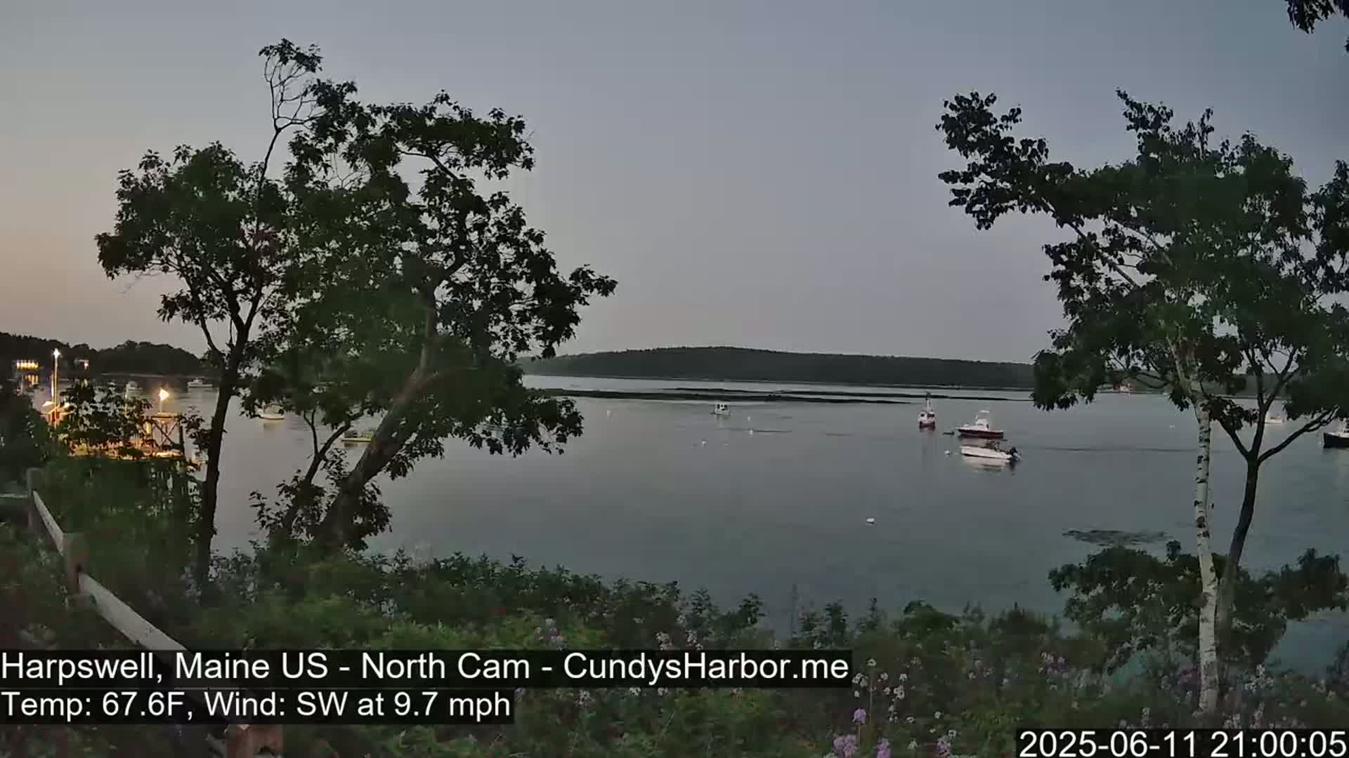 Cundy Harbor North Live Cam - Harpswell, Maine, USA
