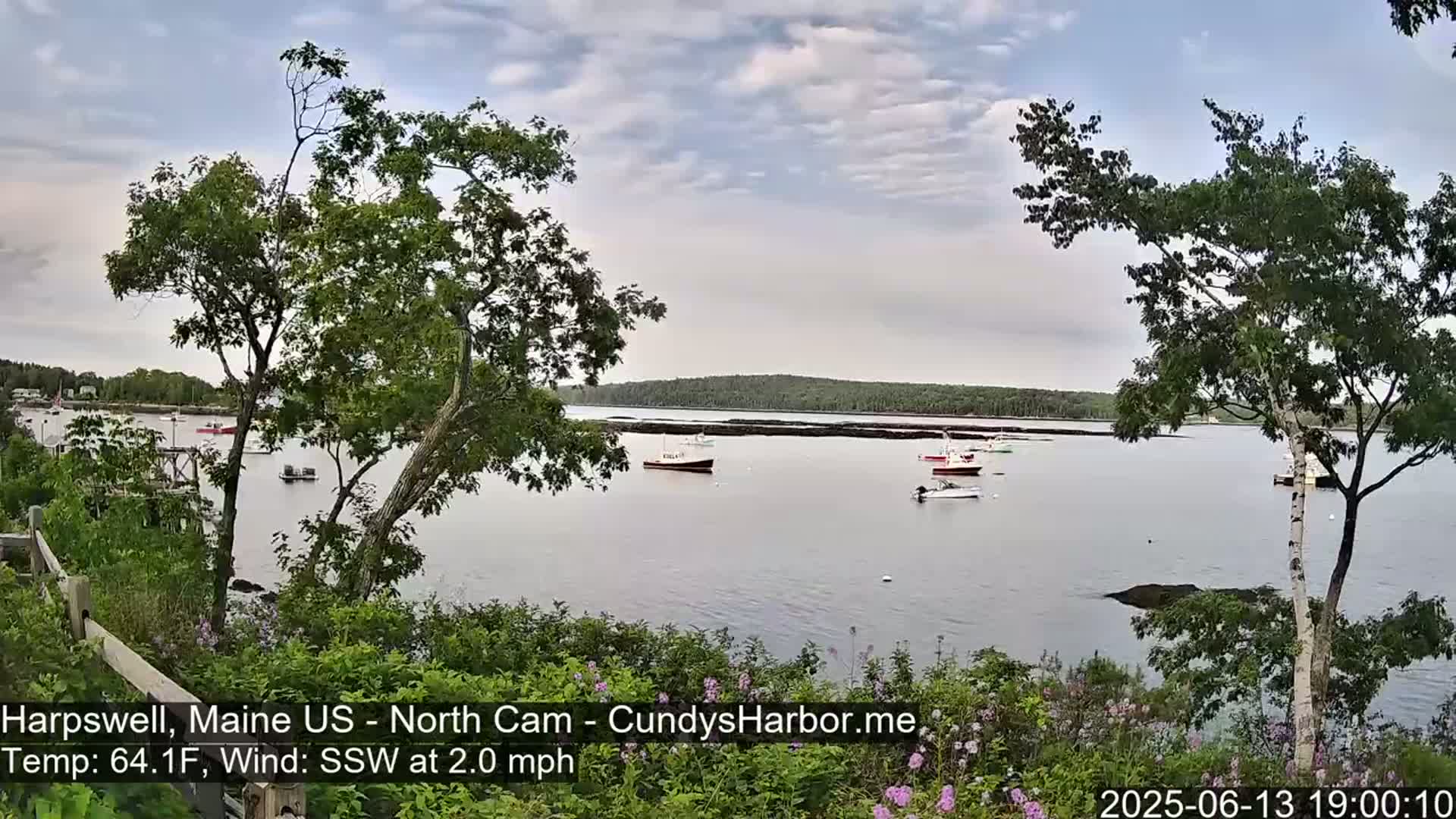 Cundy Harbor North Live Cam - Harpswell, Maine, USA