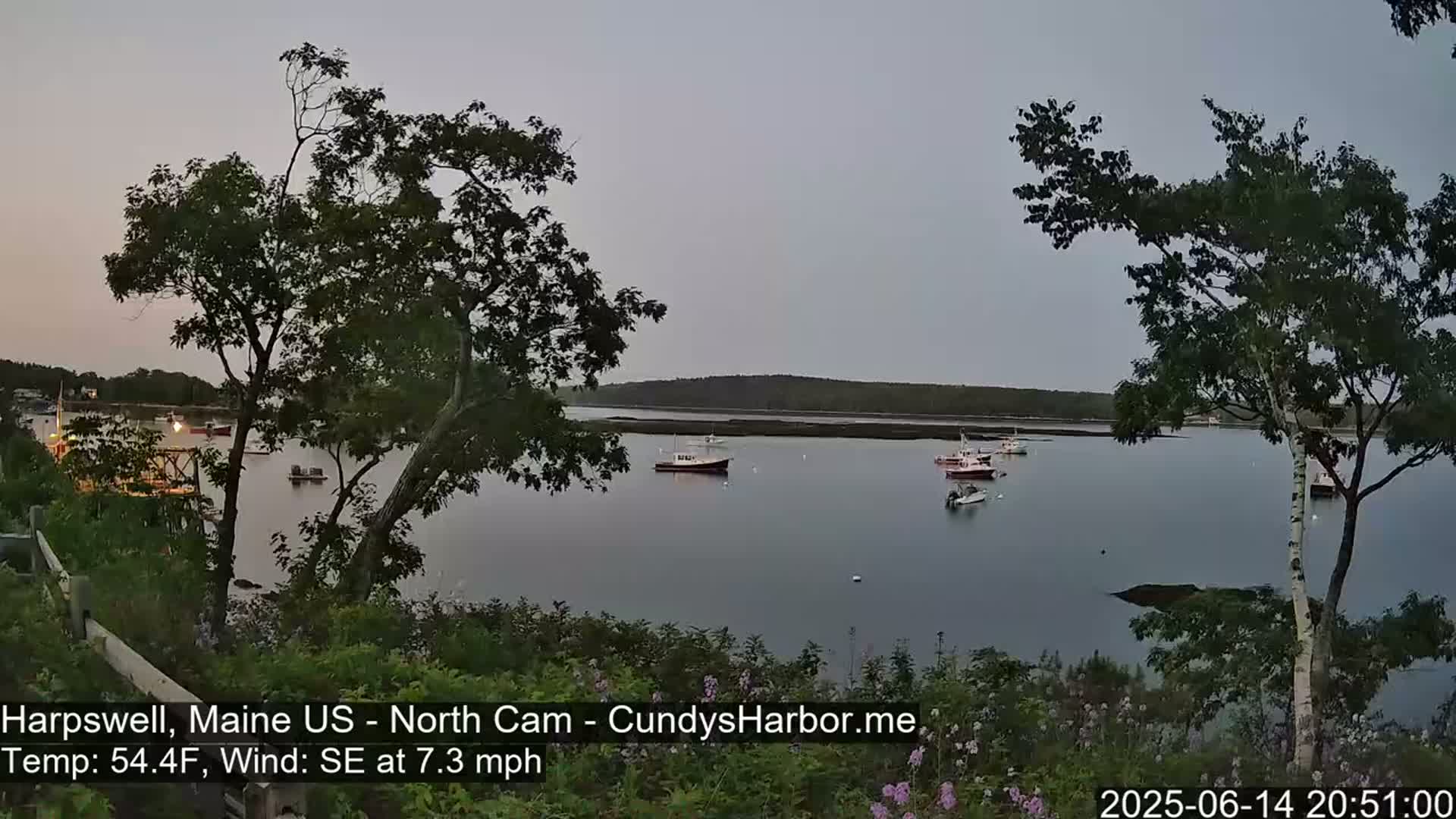 Cundy Harbor North Live Cam - Harpswell, Maine, USA