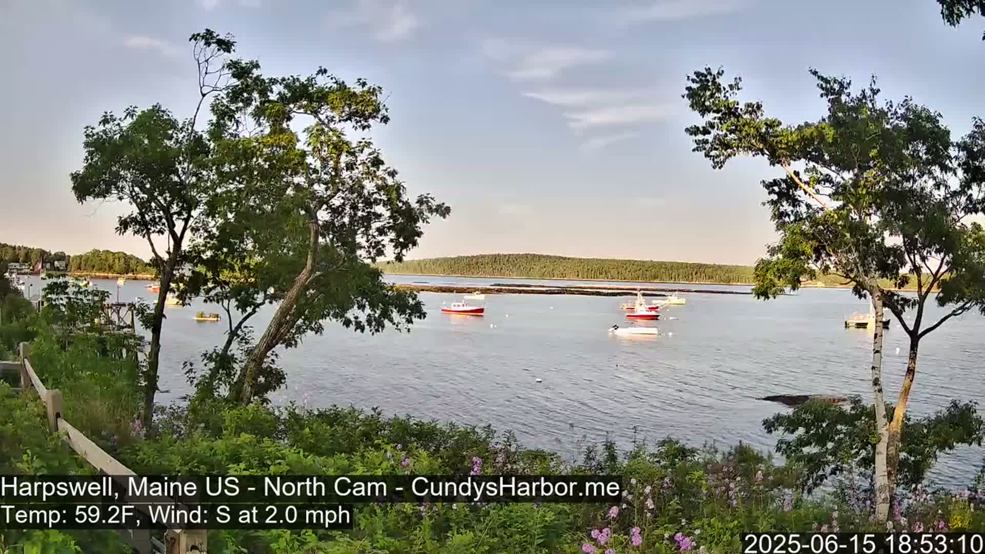 Cundy Harbor North Live Cam - Harpswell, Maine, USA