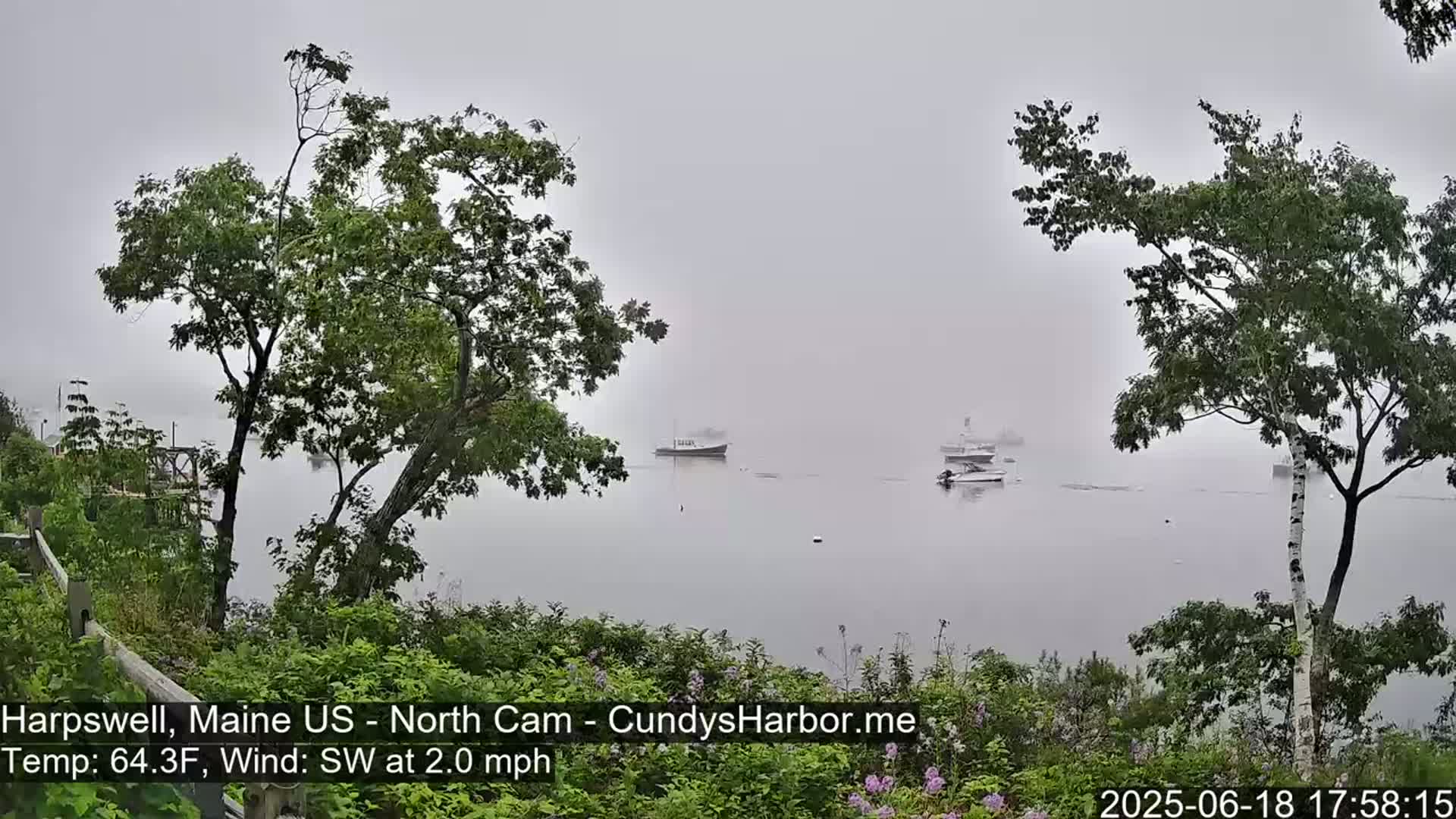 Cundy Harbor North Live Cam - Harpswell, Maine, USA