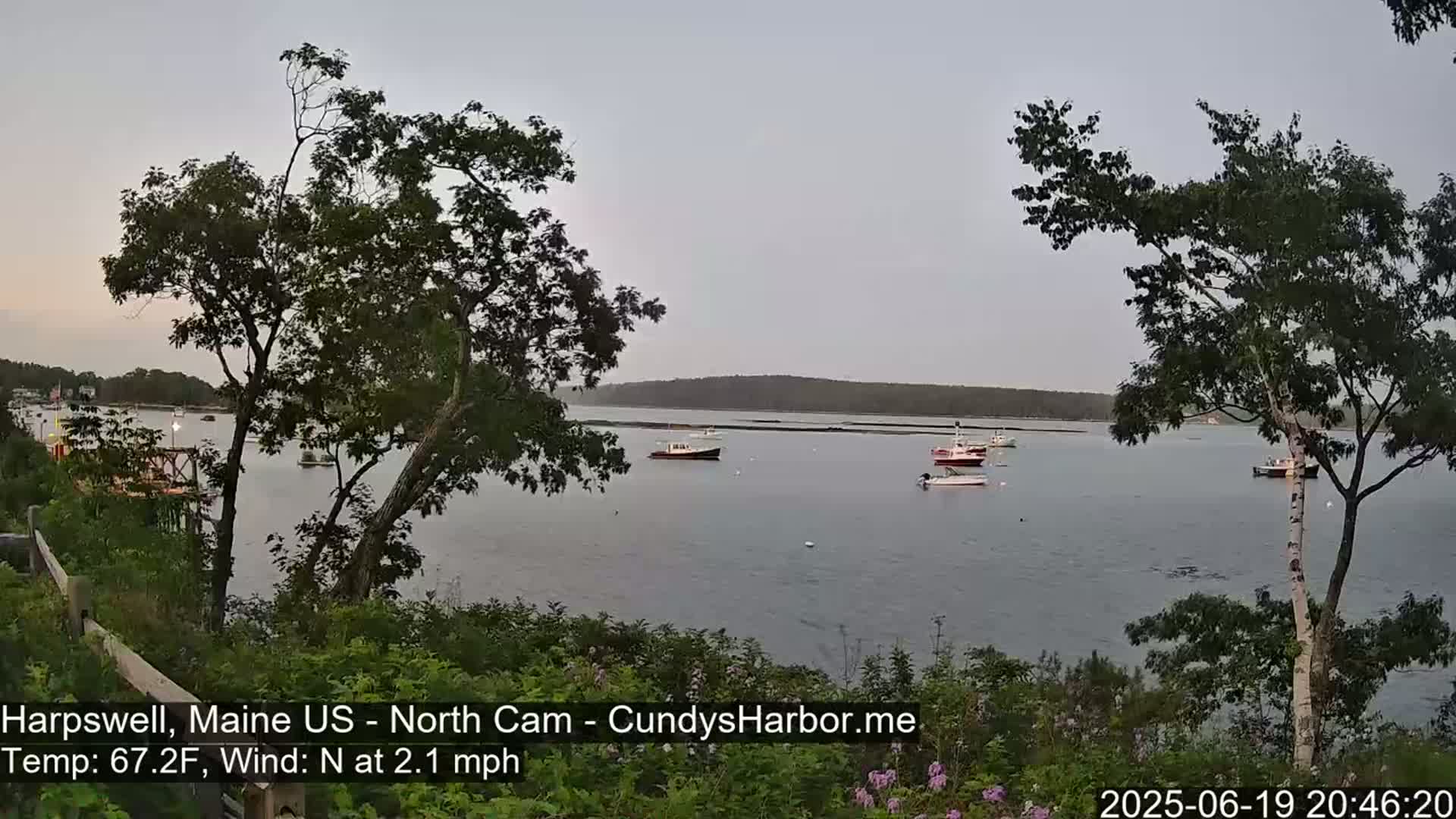 Cundy Harbor North Live Cam - Harpswell, Maine, USA