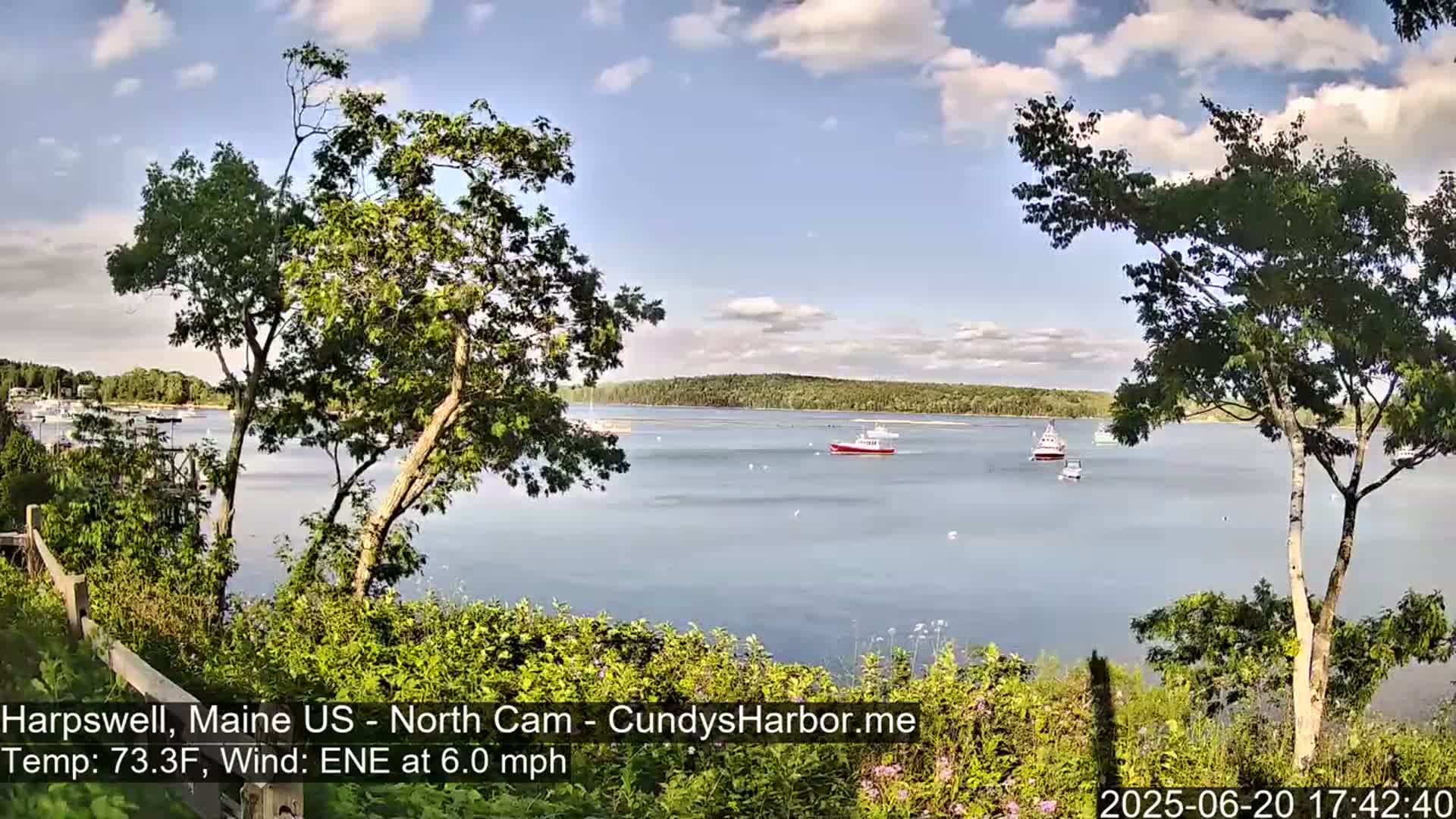 Cundy Harbor North Live Cam - Harpswell, Maine, USA