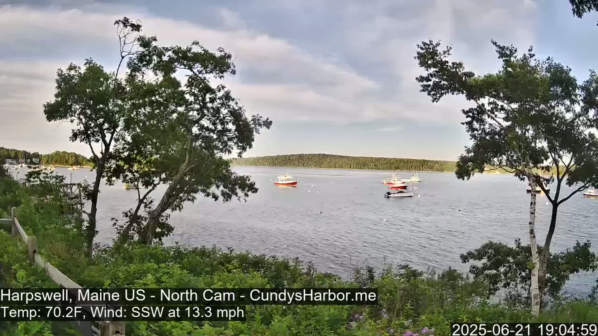 Cundy Harbor North Live Cam - Harpswell, Maine, USA