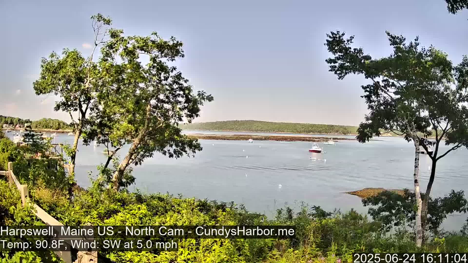 Cundy Harbor North Live Cam - Harpswell, Maine, USA