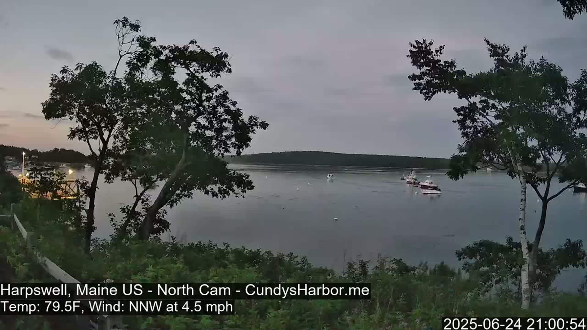 Cundy Harbor North Live Cam - Harpswell, Maine, USA