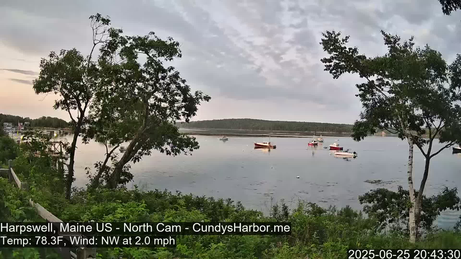 Cundy Harbor North Live Cam - Harpswell, Maine, USA
