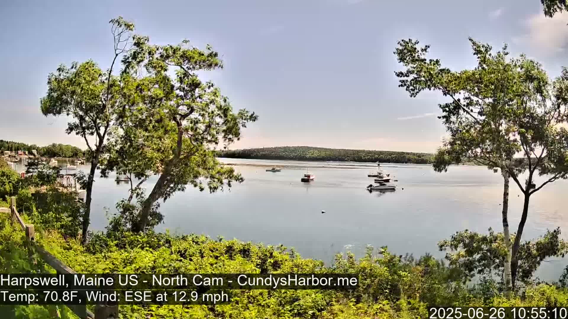 Cundy Harbor North Live Cam - Harpswell, Maine, USA