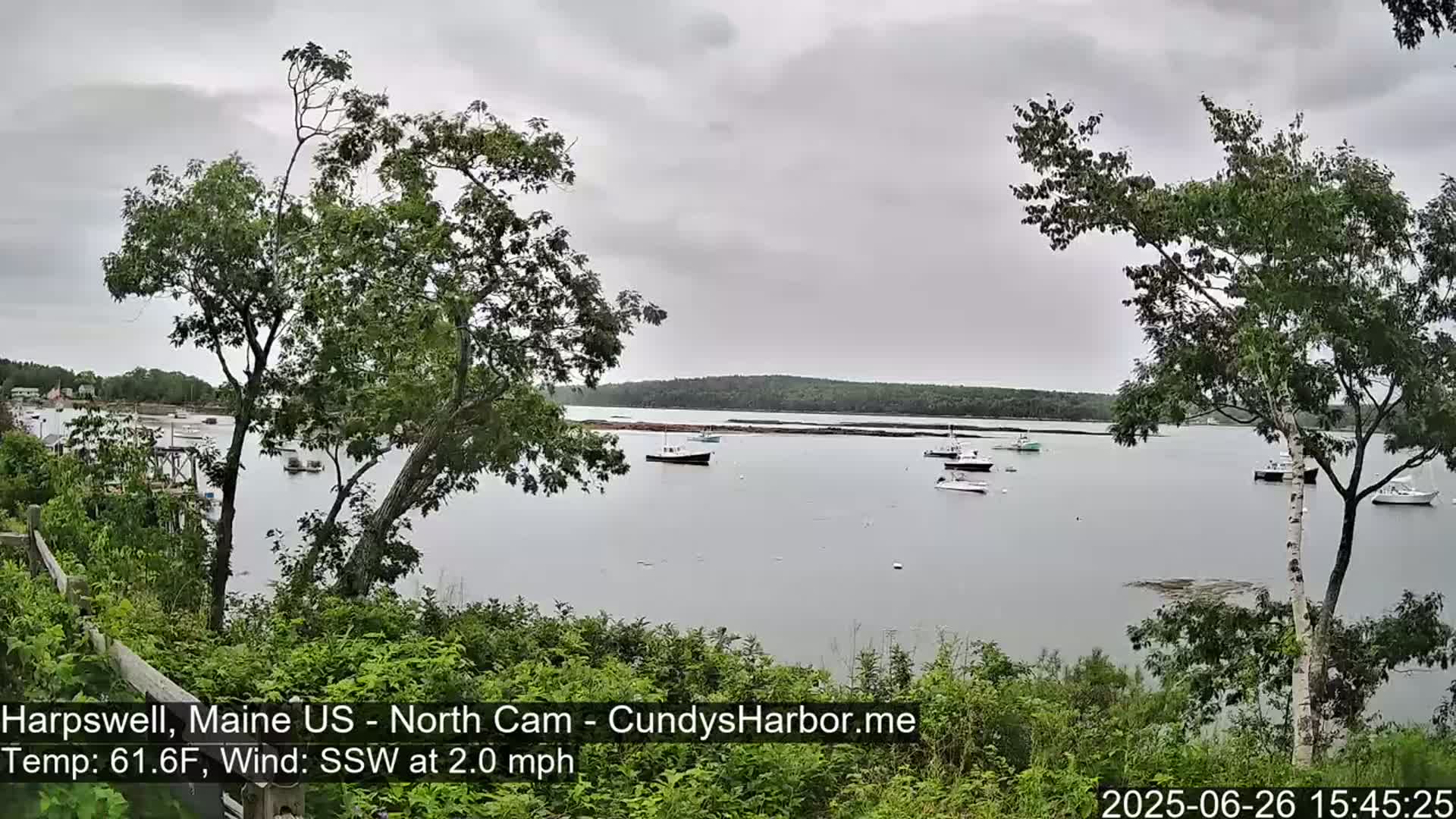 Cundy Harbor North Live Cam - Harpswell, Maine, USA