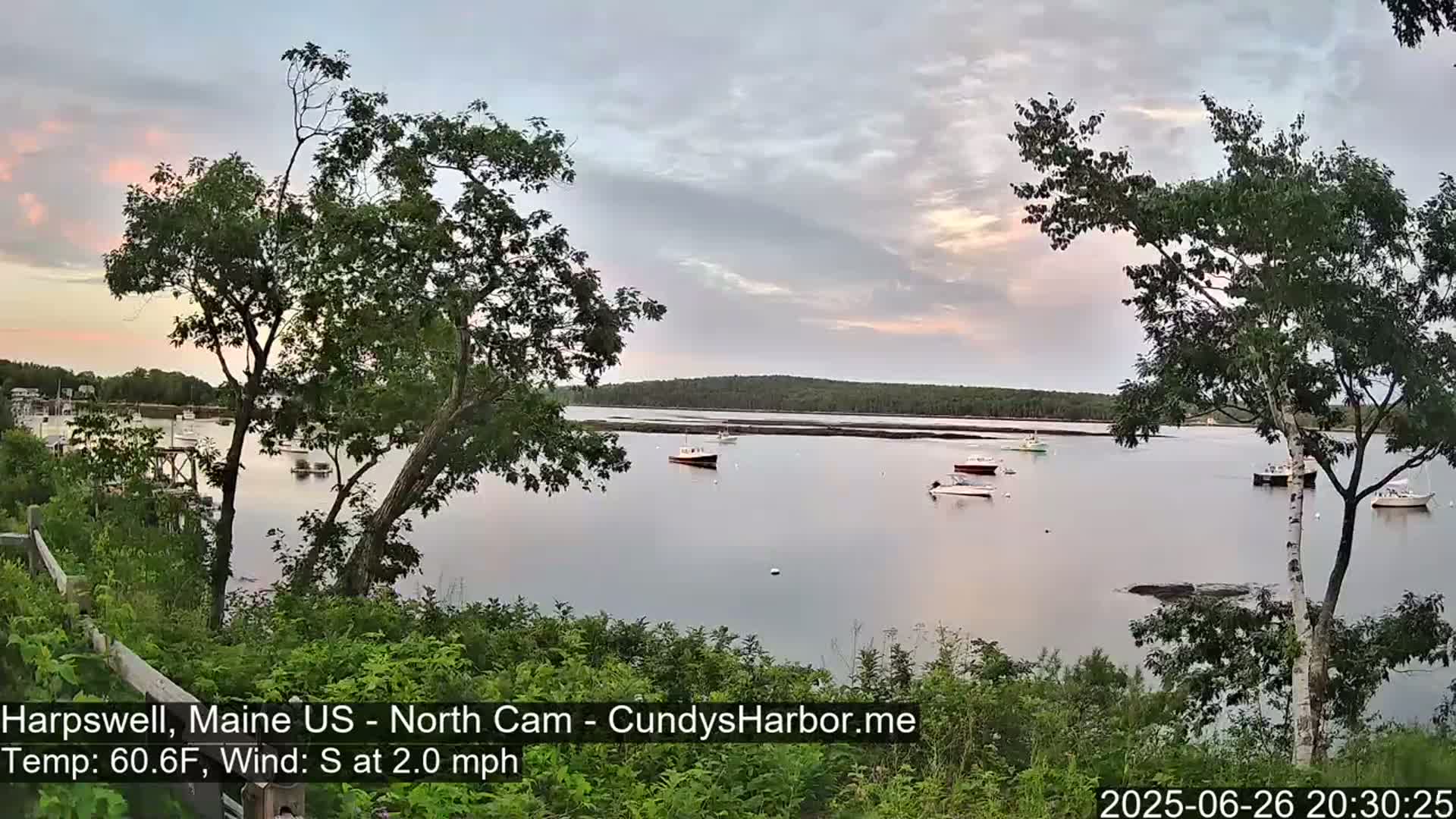 Cundy Harbor North Live Cam - Harpswell, Maine, USA