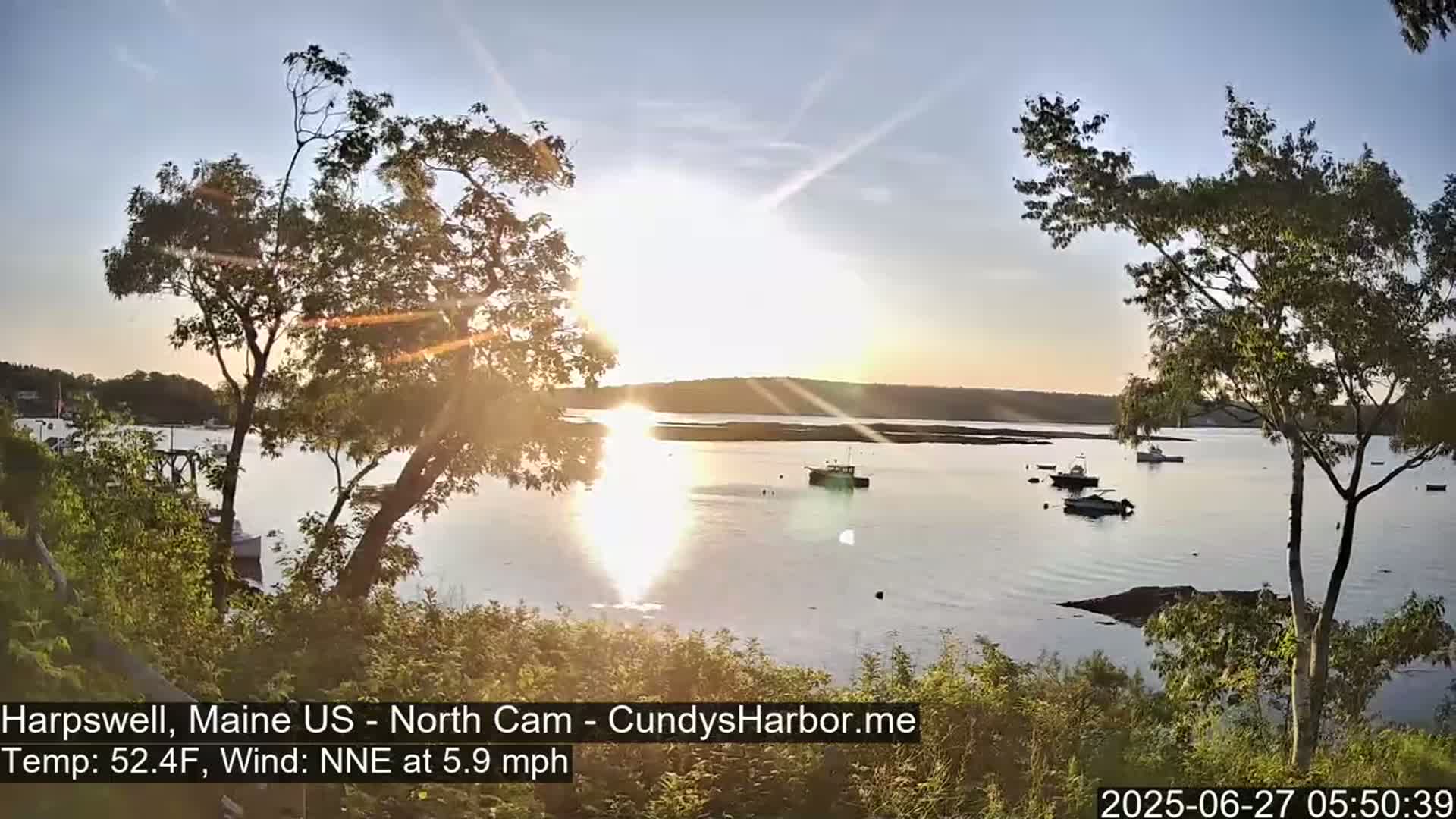 Cundy Harbor North Live Cam - Harpswell, Maine, USA