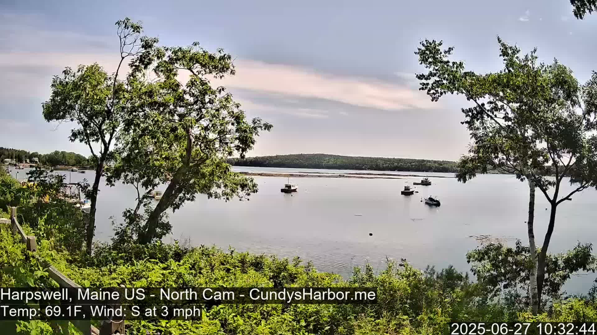 Cundy Harbor North Live Cam - Harpswell, Maine, USA
