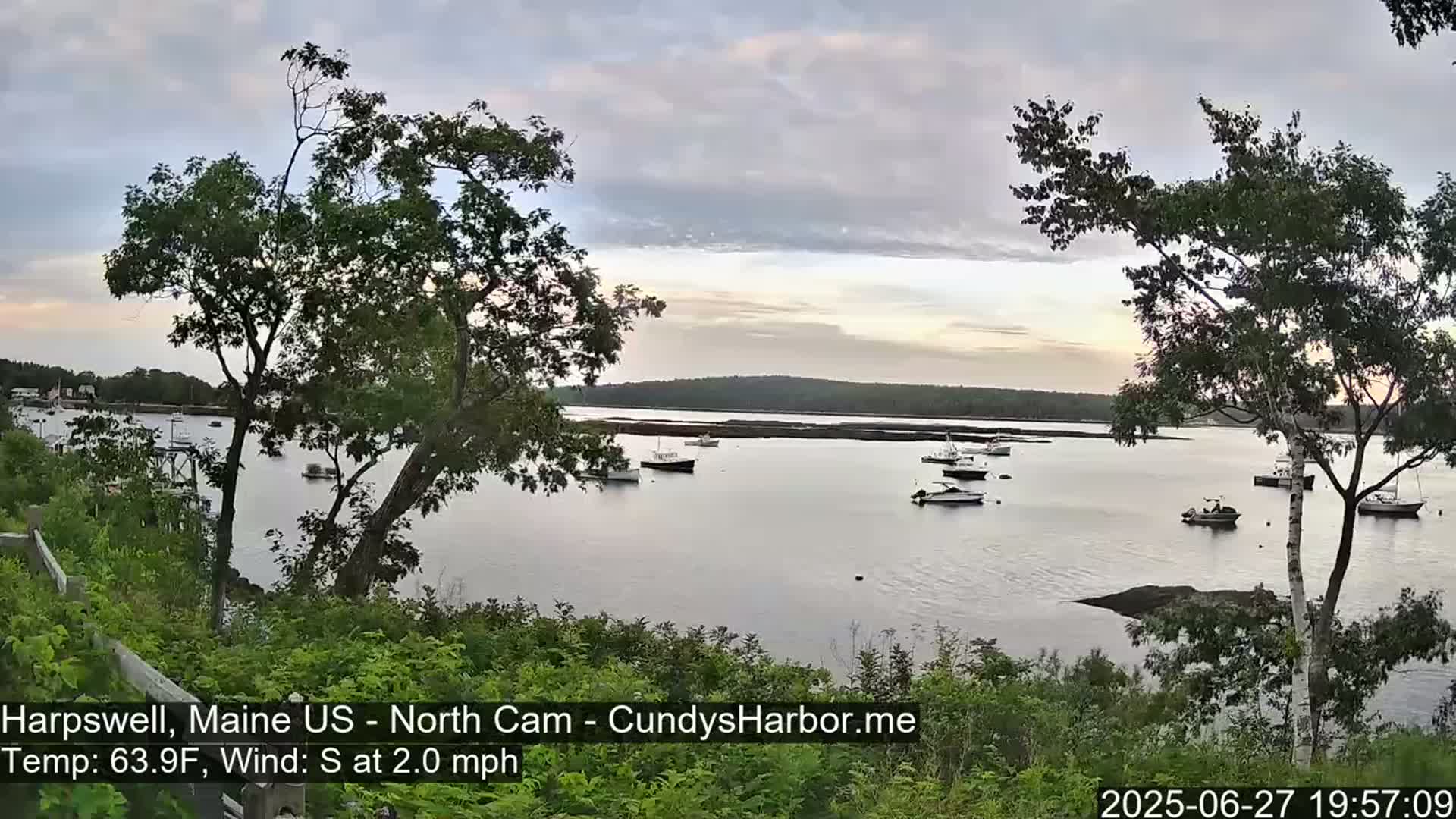 Cundy Harbor North Live Cam - Harpswell, Maine, USA