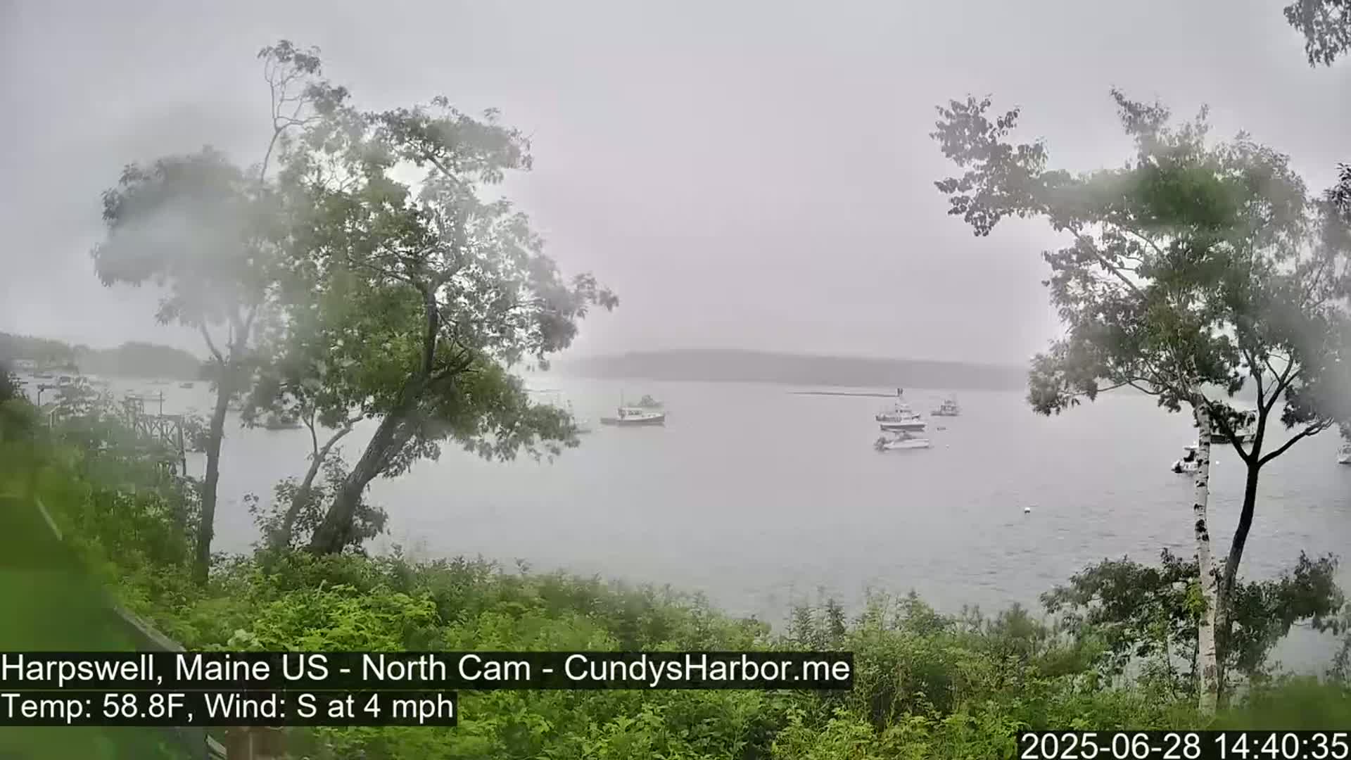 Cundy Harbor North Live Cam - Harpswell, Maine, USA