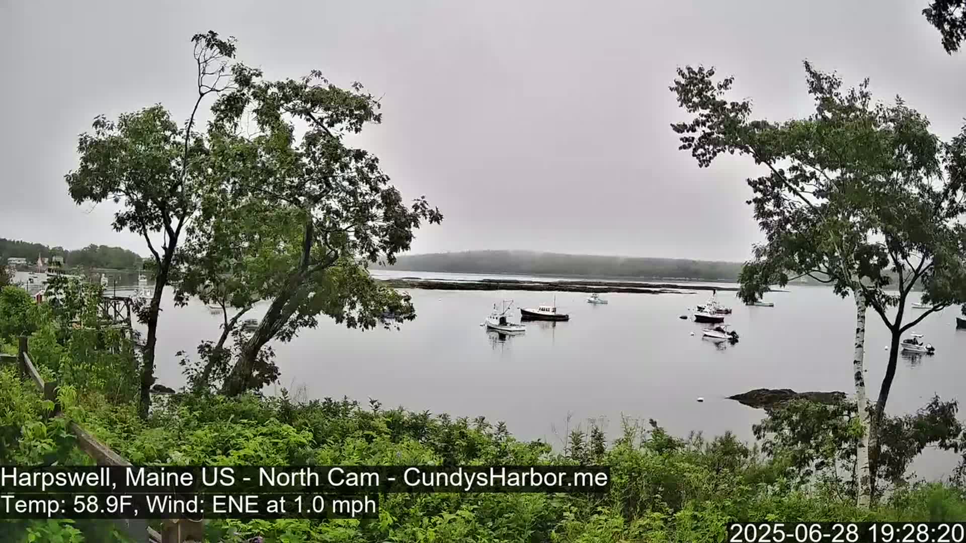 Cundy Harbor North Live Cam - Harpswell, Maine, USA