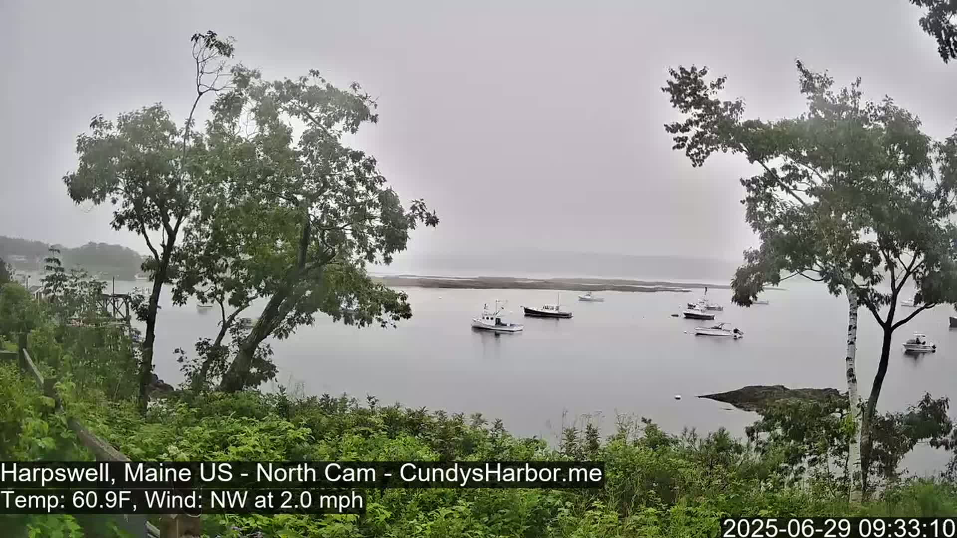 Cundy Harbor North Live Cam - Harpswell, Maine, USA