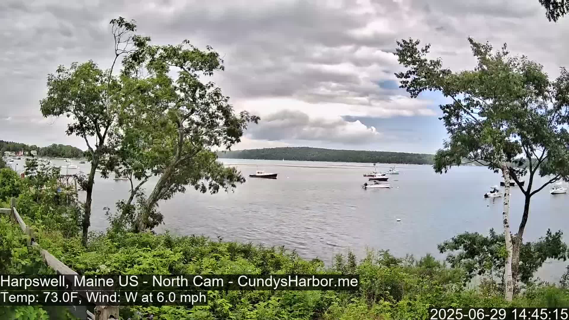 Cundy Harbor North Live Cam - Harpswell, Maine, USA
