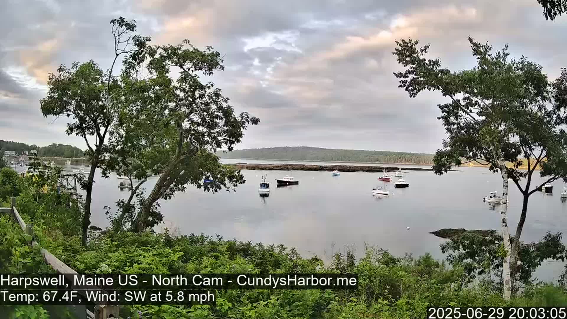 Cundy Harbor North Live Cam - Harpswell, Maine, USA