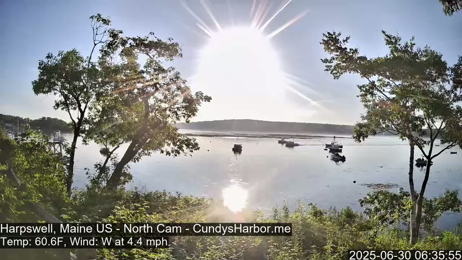 Cundy Harbor North Live Cam - Harpswell, Maine, USA