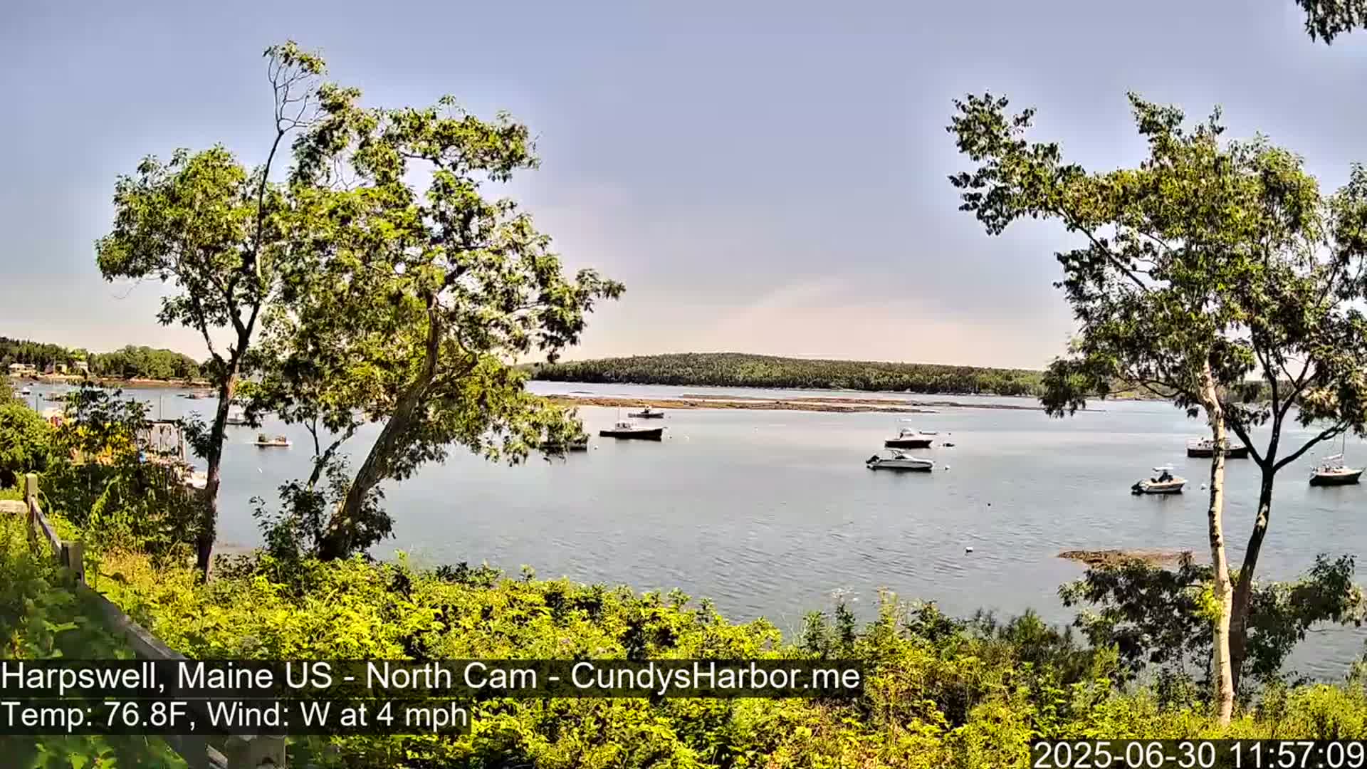 Cundy Harbor North Live Cam - Harpswell, Maine, USA